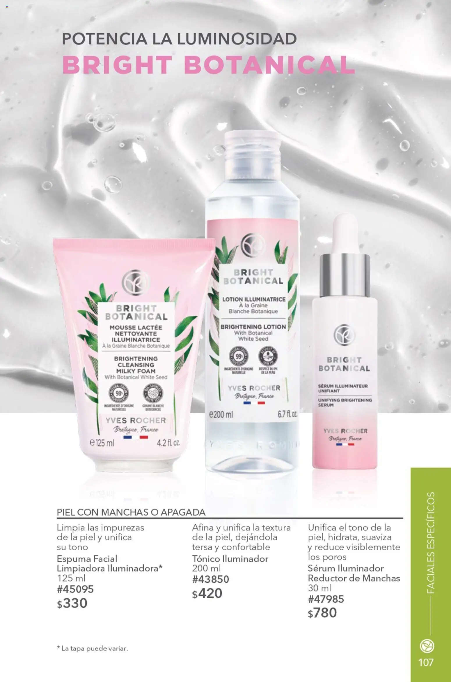 Nuevas ofertas de Yves Rocher válidas en toda la República Mexicana desde el 04/08/2026. ¡Encuentra las mejores ofertas en Yves Rocher campaña 11 2026! | Página: 111 | Productos: Iluminador, Serum, Mousse, Espuma
