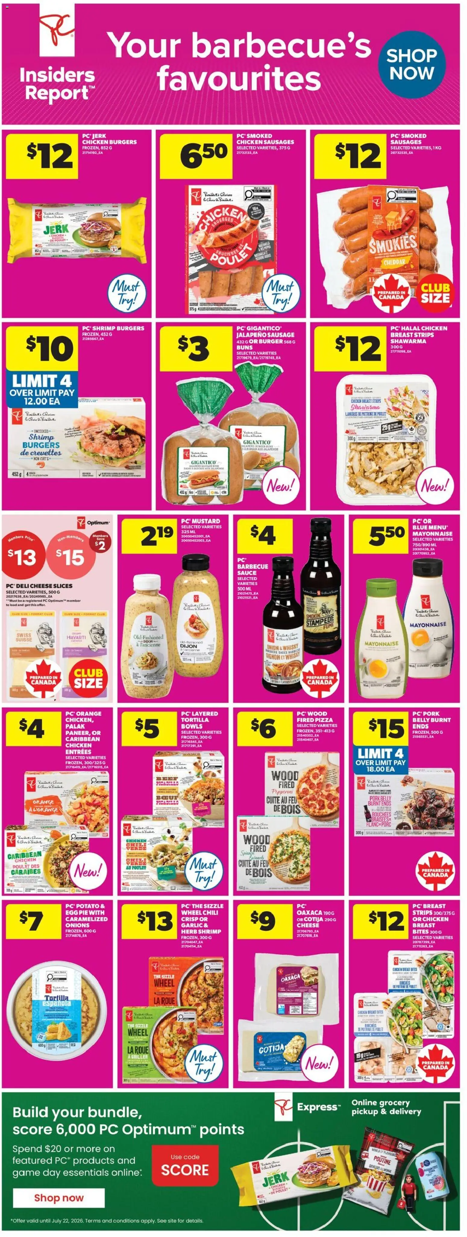 Real Canadian Superstore flyer valid from Jul 2, 2026 | Page: 9 | Products: Game, Cheese, Chicken, Pork