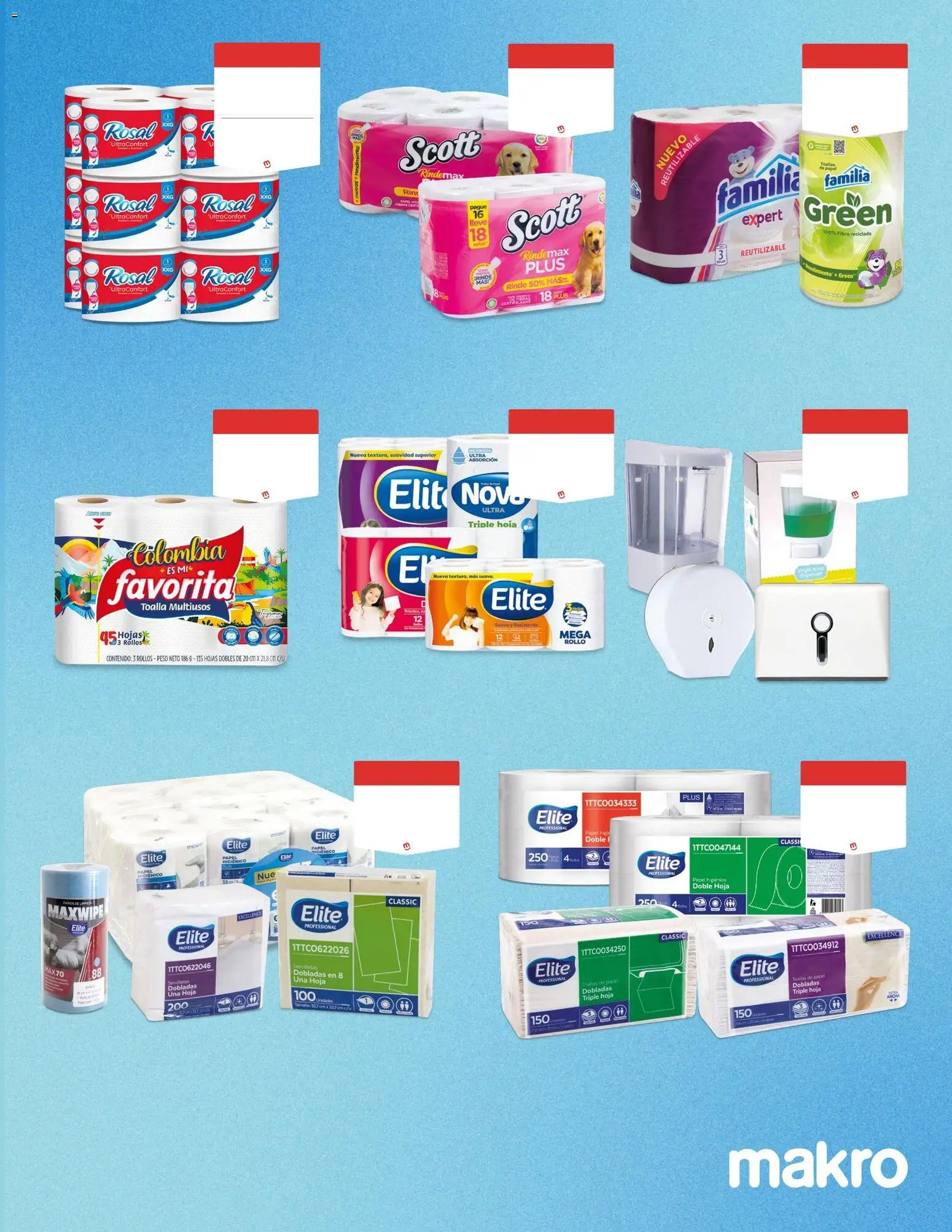 Makro revista - valida desde el 08.05.2026 | Página: 9 | Productos: Peso, Servilletas, Toalla, Papel higiénico