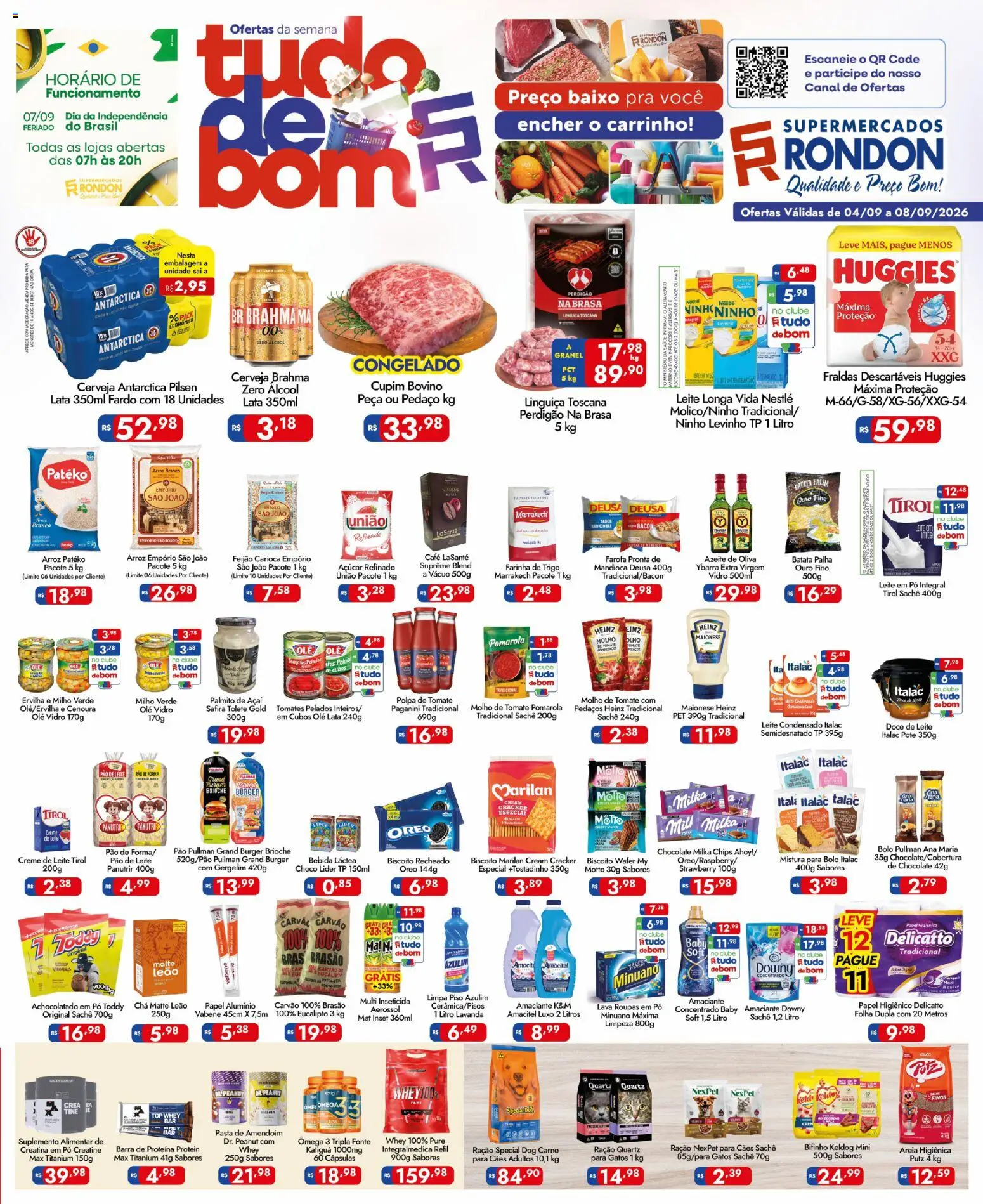Supermercados Rondon Folheto - válido de 04/09/2026 | Página: 1 | Produtos: Cápsulas, Milho verde, Cerveja, Gergelim