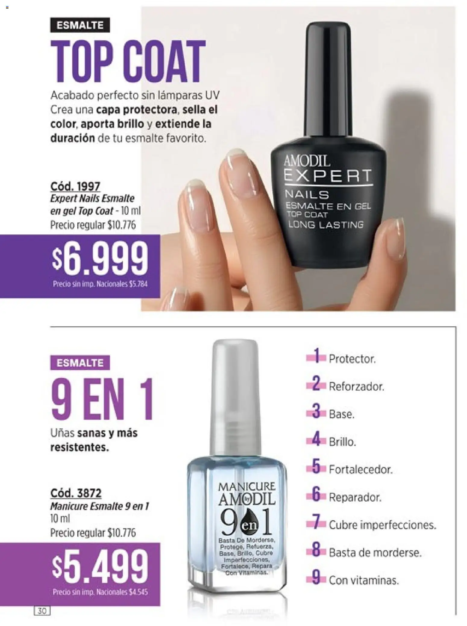 Catálogo Amodil Campaña 16 │ válido desde el 19/09/2026 | Página: 30 | Productos: Top, Brillo, Lámparas