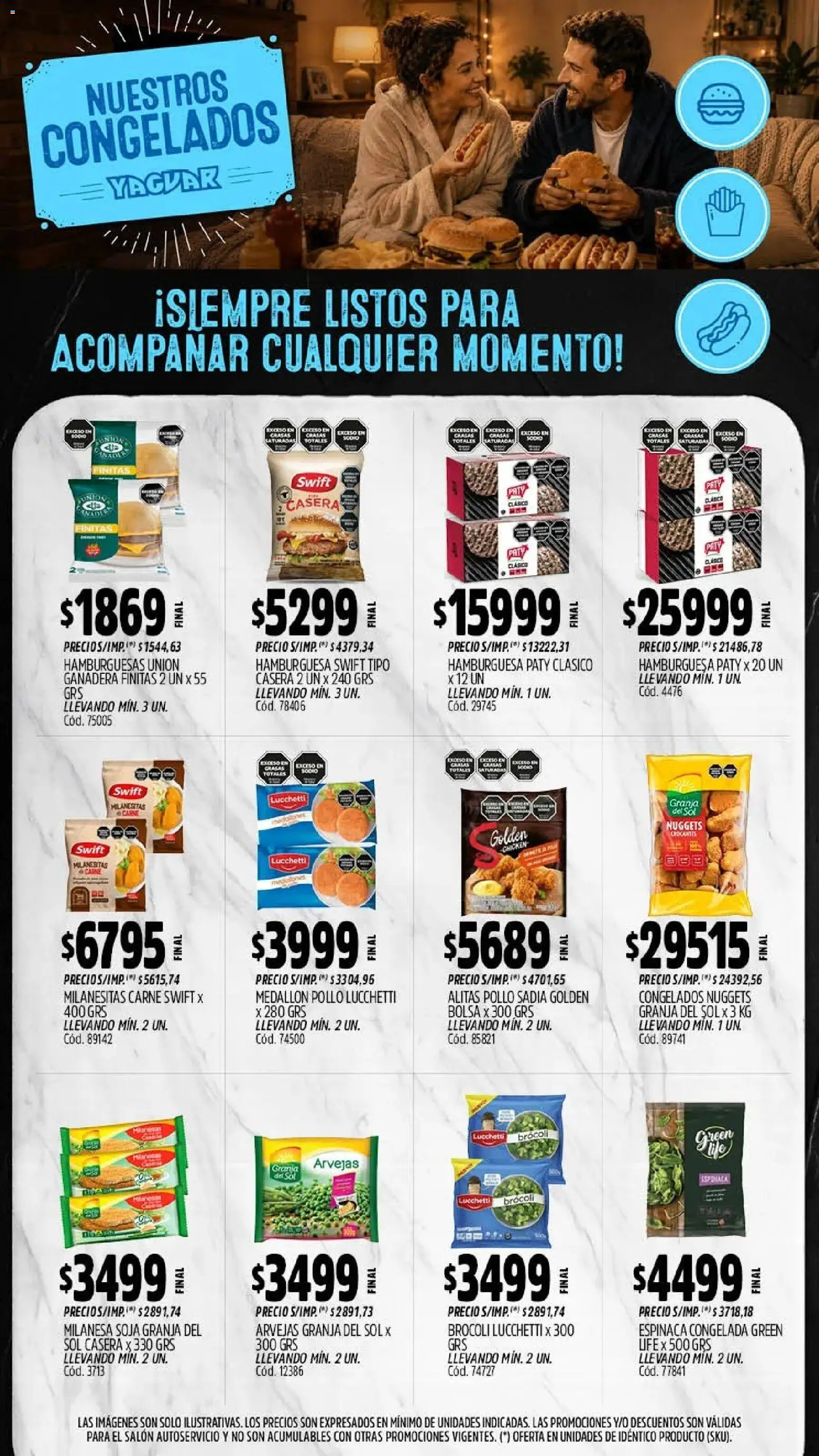 Yaguar - Oferta Semanal Mendoza │ válido desde el 03/08/2026 | Página: 10 | Productos: Bolsa, Milanesa, Brocoli, Espinaca