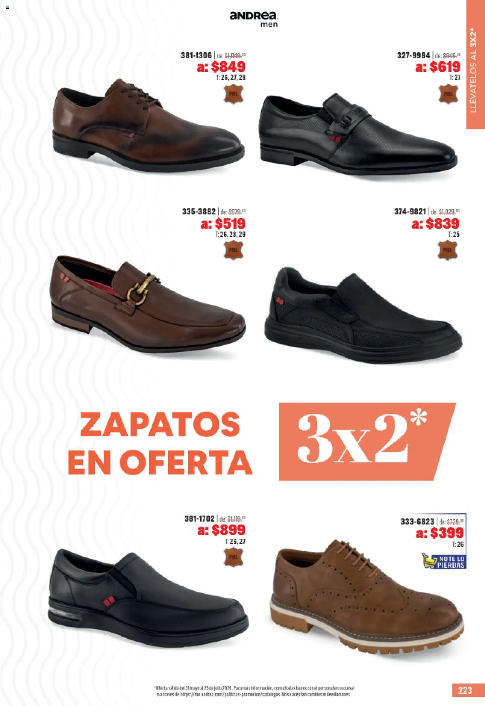 Nuevas ofertas de Andrea válidas en toda la República Mexicana desde el 31.05.2026. ¡Encuentra las mejores ofertas en Andrea catálogo Outlet! | Página: 223