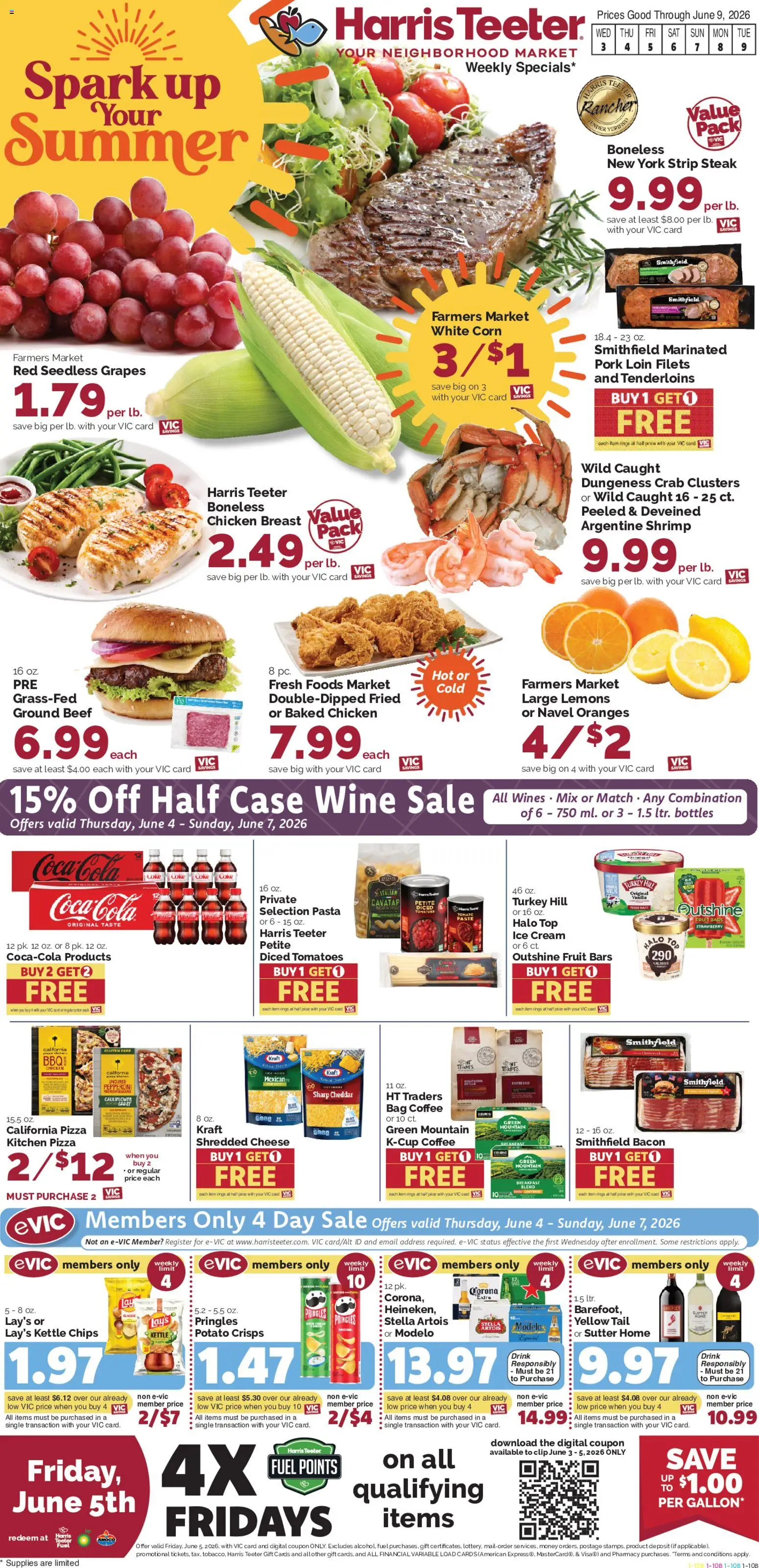 Harris Teeter Weekly Ad - NC - valid from 03.06.2026 | Page: 1 | Products: Corn, Cheese, Case, Kettle