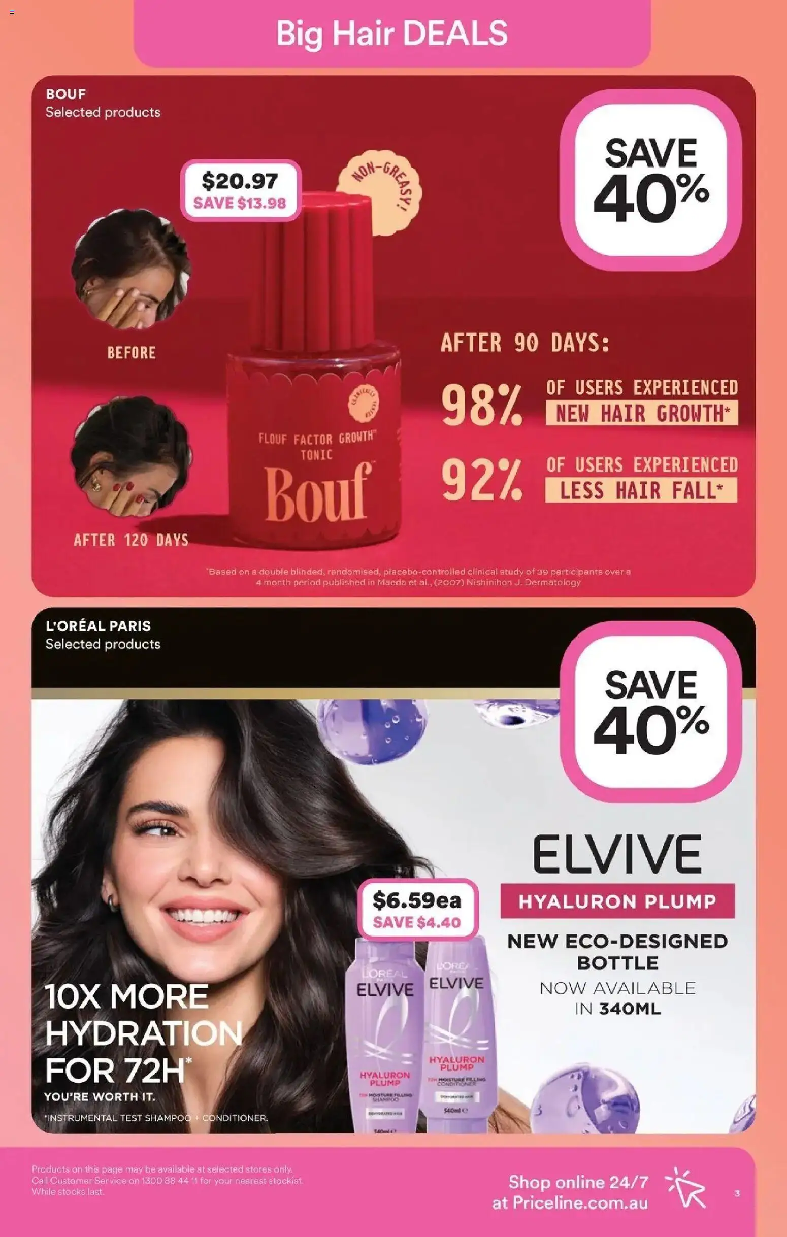 Priceline Pharmacy catalogue - valid from 17.06.2026 | Page: 3 | Products: Shampoo, Conditioner