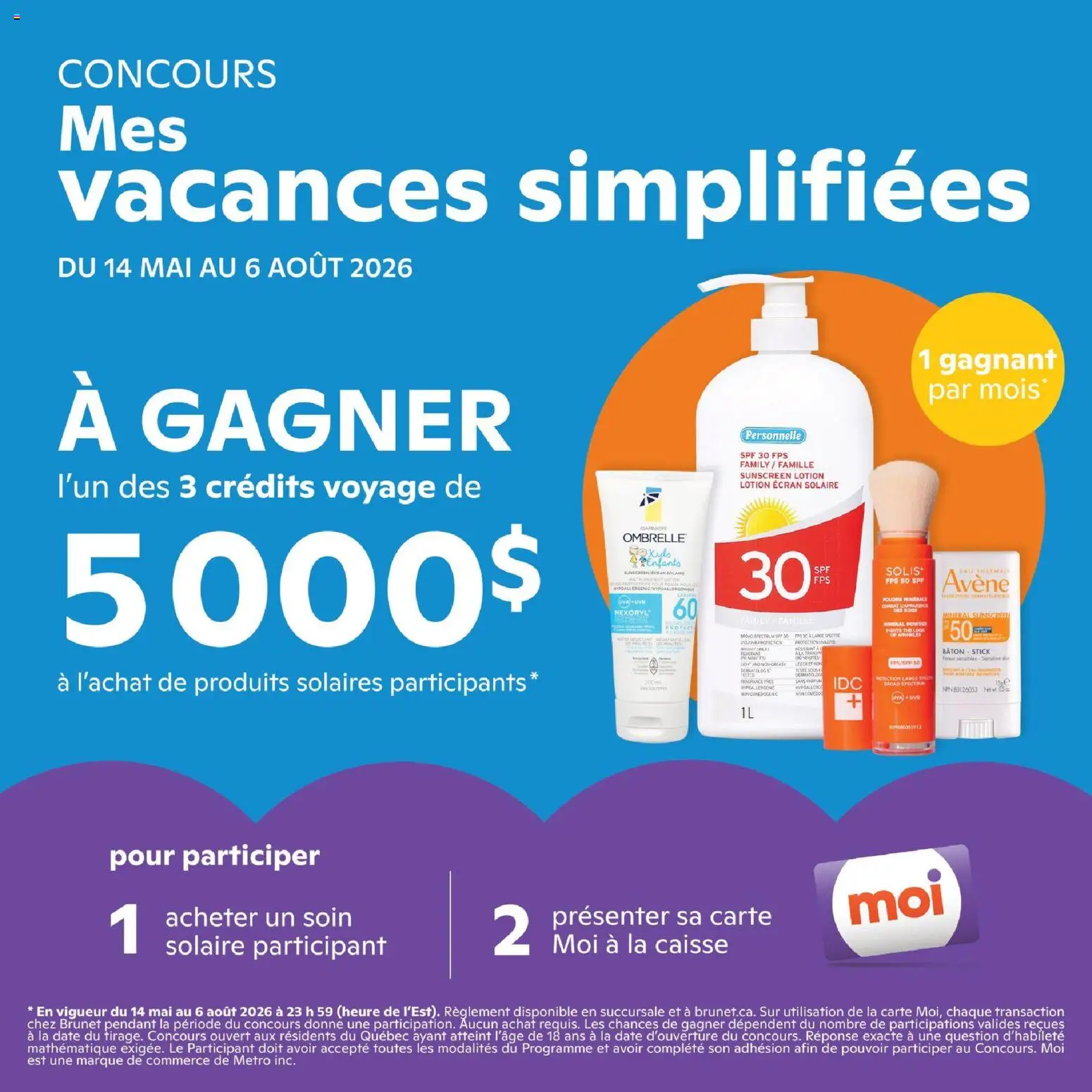 Brunet flyer valid from Jul 23, 2026 | Page: 11 | Products: Sunscreen