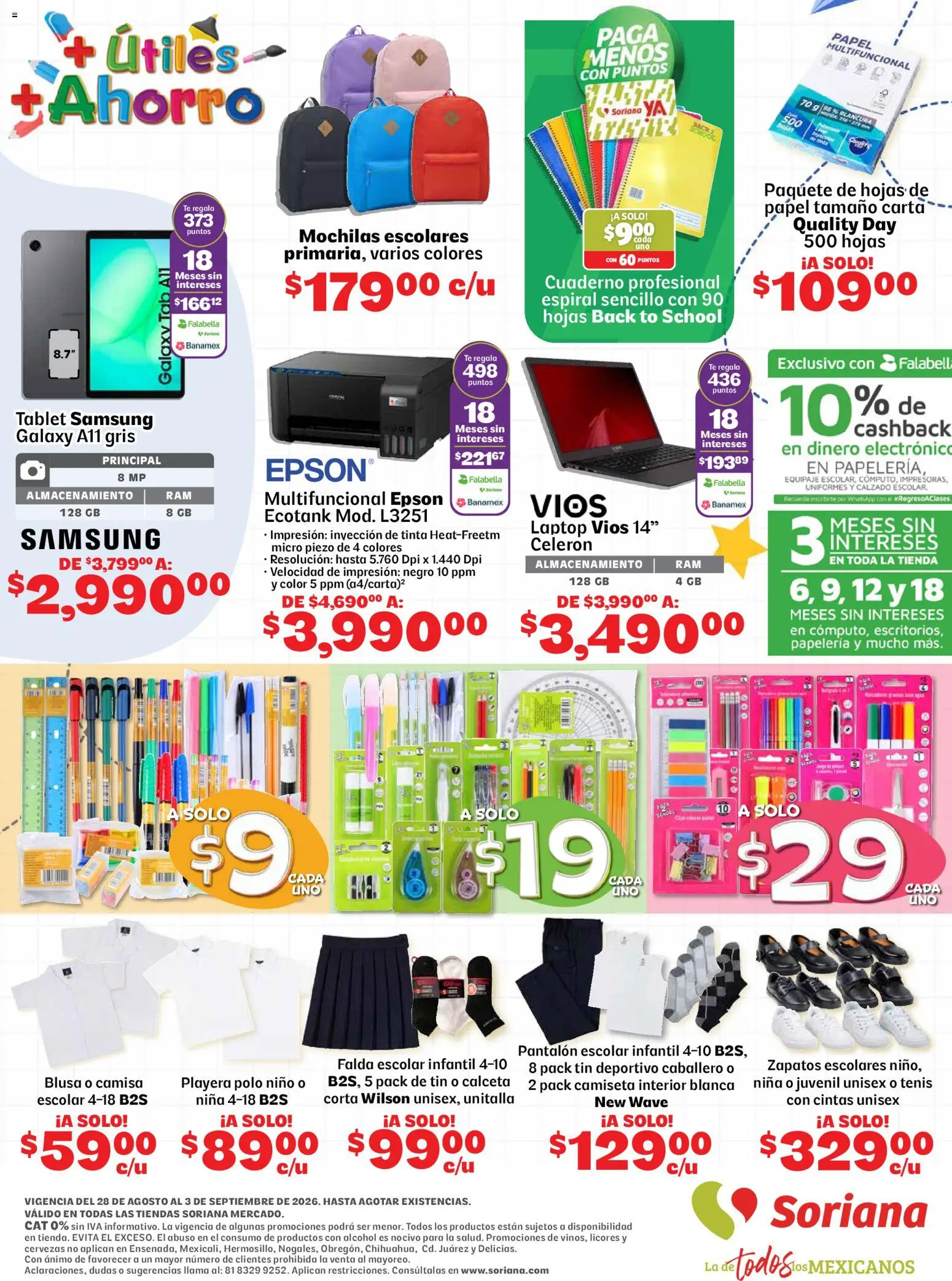 Nuevas ofertas de Soriana válidas en toda la República Mexicana desde el 28/08/2026. ¡Encuentra las mejores ofertas en Soriana Ahorro constante y sonante Soriana Mercado Nacional! | Página: 8