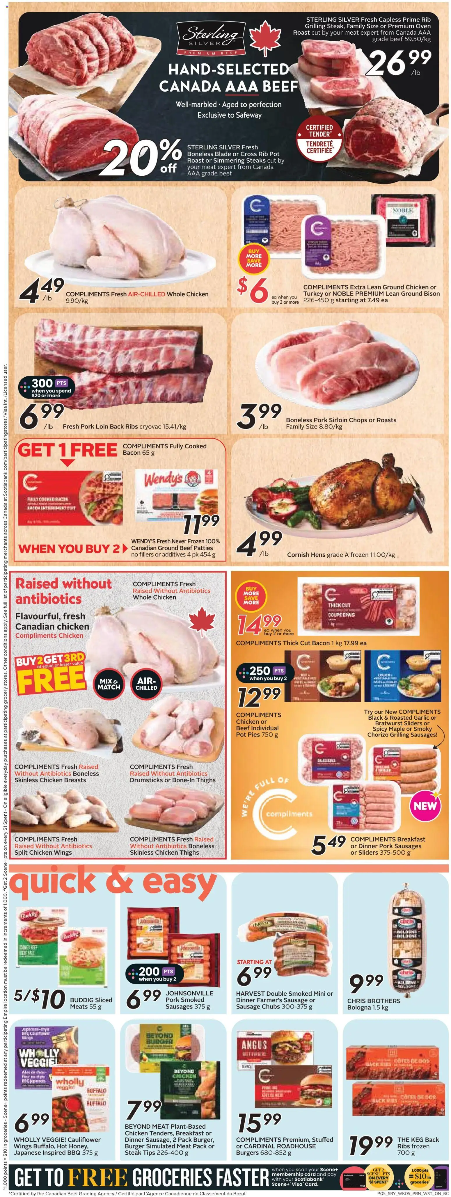 Safeway flyer valid from 28.05.2026 | Page: 8 | Products: Chicken breasts, Turkey, Oven, Chicken