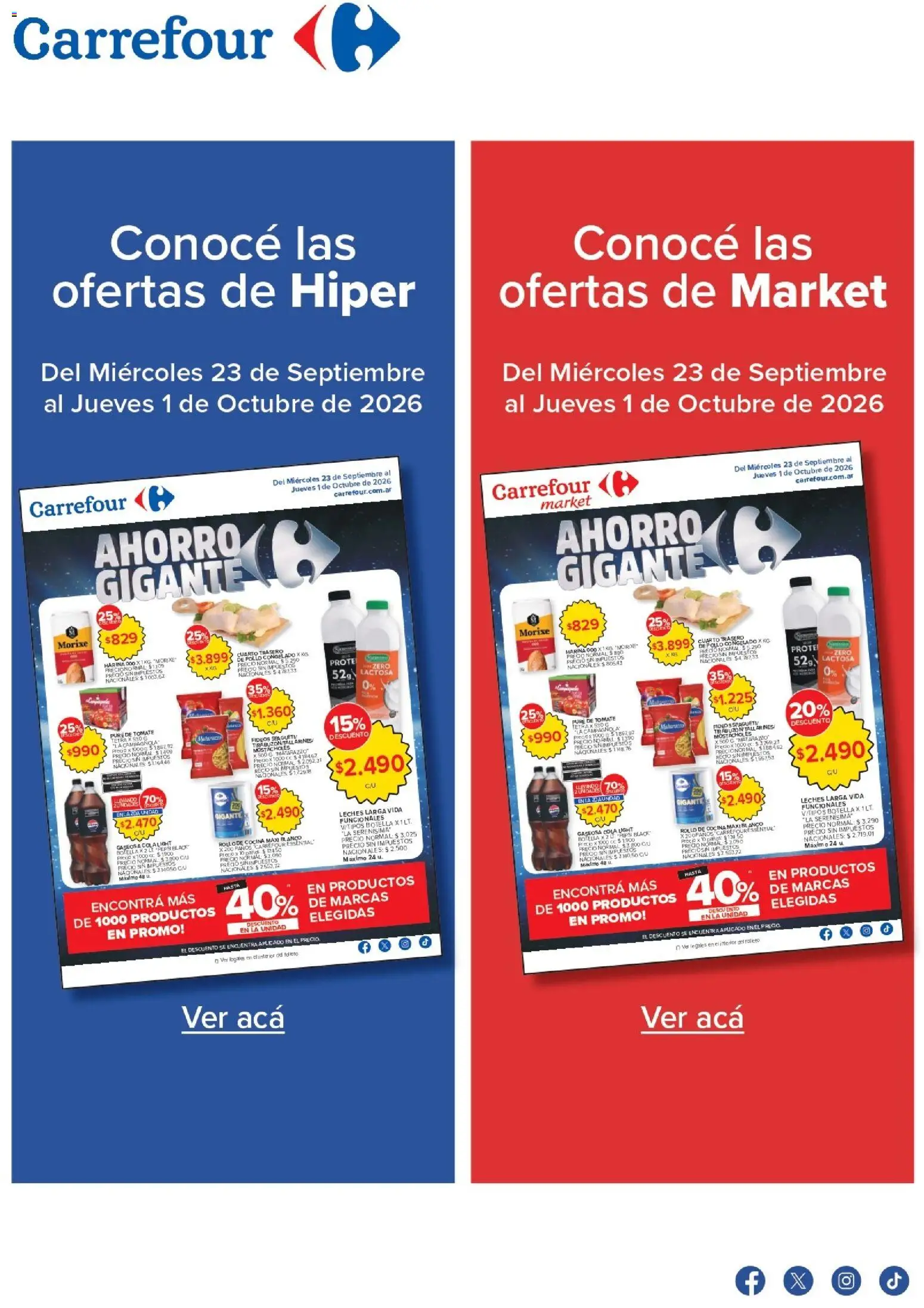 Carrefour - Ofertas Interior │ válido desde el 23/09/2026 | Página: 1