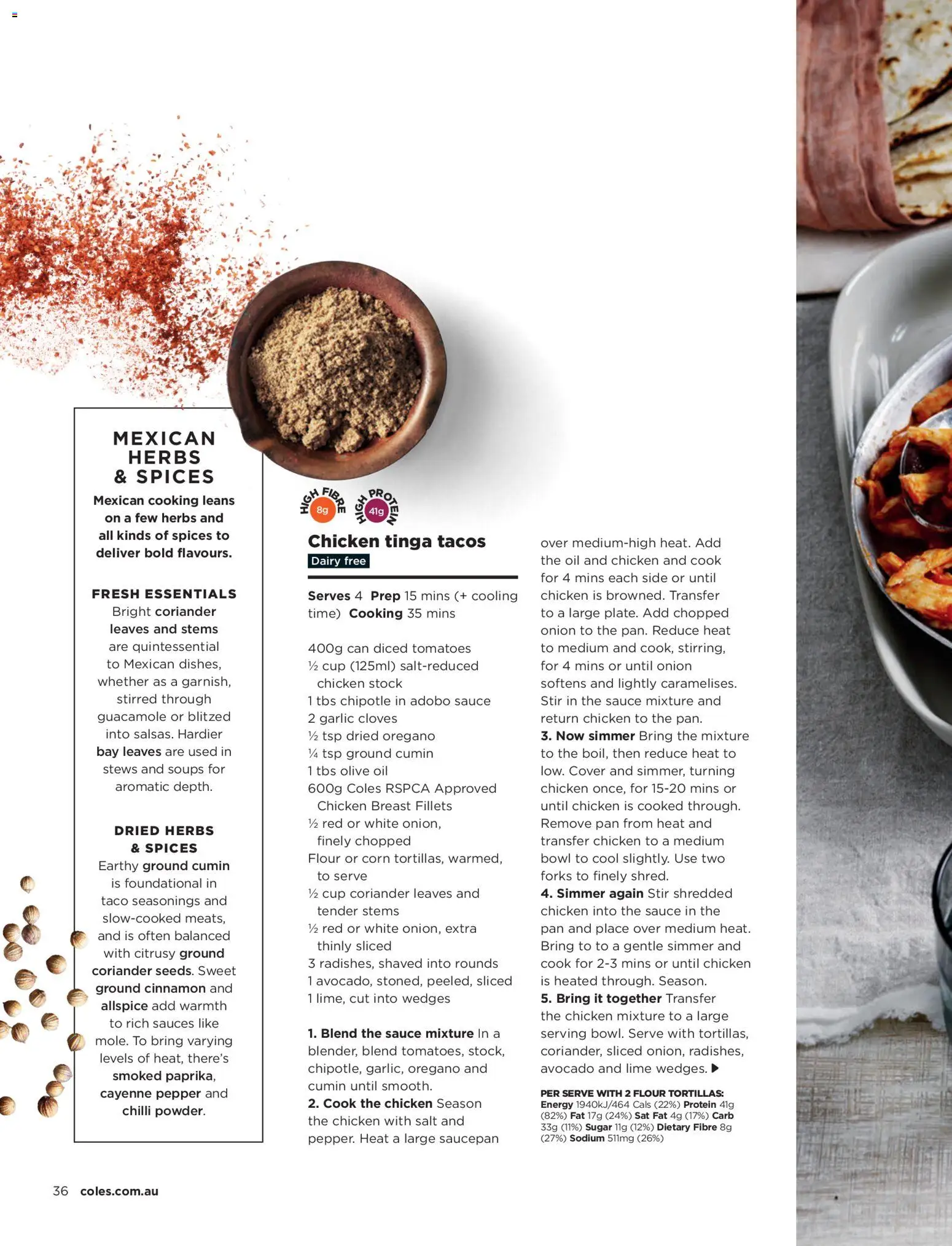 Coles catalogue - valid from 01/07/2026 | Page: 36 | Products: Sauce, Sugar, Tortillas, Lime