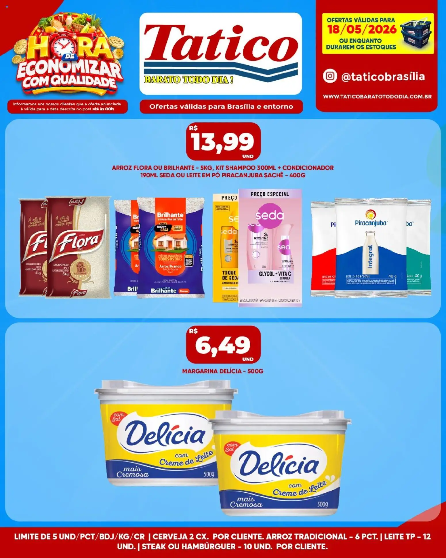 Tatico Folheto - válido de 18.05.2026 | Página: 9 | Produtos: Pó, Cerveja, Margarina, Leite em pó