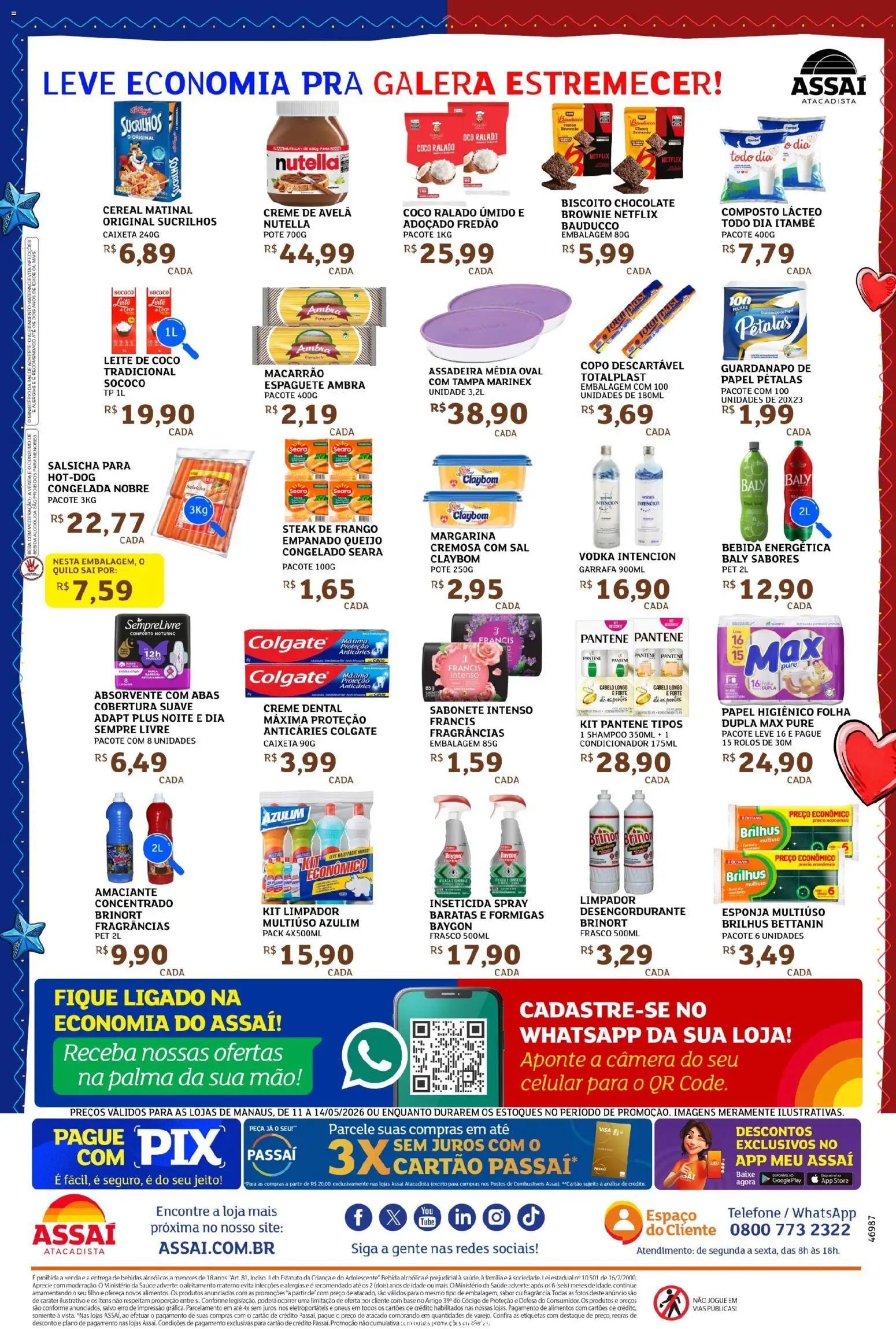 Assaí Atacadista Folheto - válido de 11.05.2026 | Página: 2 | Produtos: Base, Sabonete, Assadeira, Avelã
