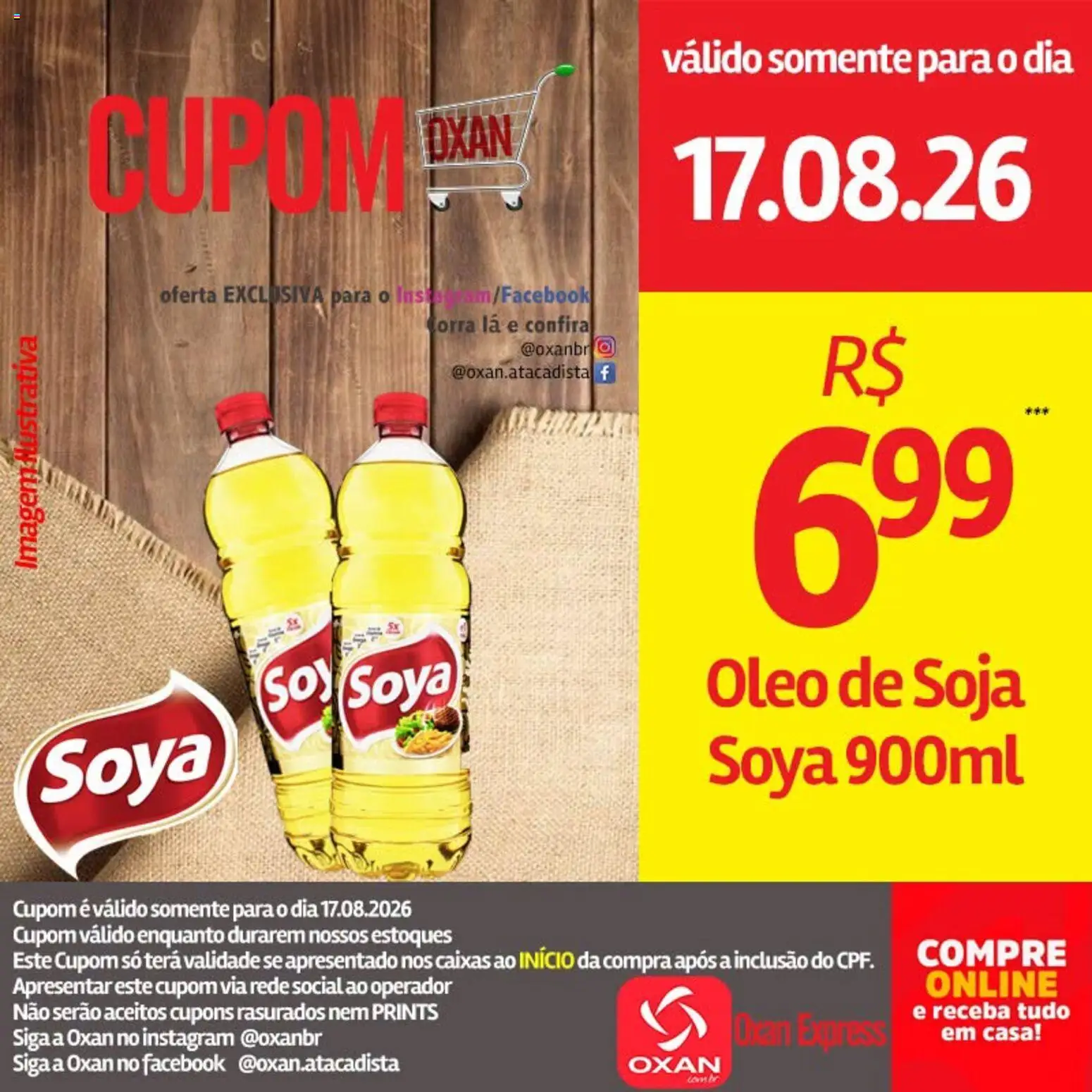 Oxan Atacadista Folheto - válido de 17/08/2026 | Página: 20 | Produtos: Óleo, Soja