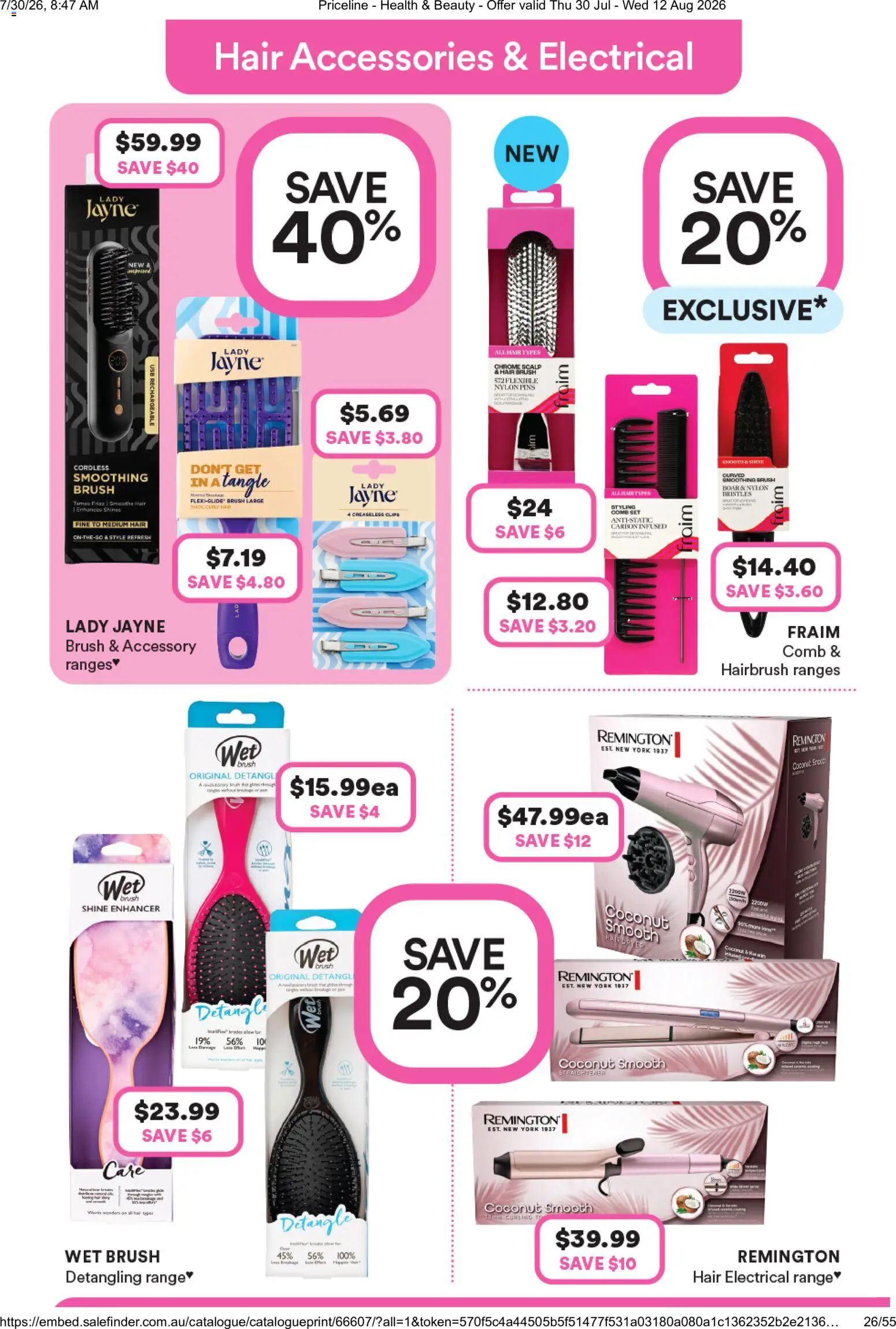 Priceline Pharmacy catalogue - valid from 30/07/2026 | Page: 13 | Products: Cups, Brush, Curly, Usb