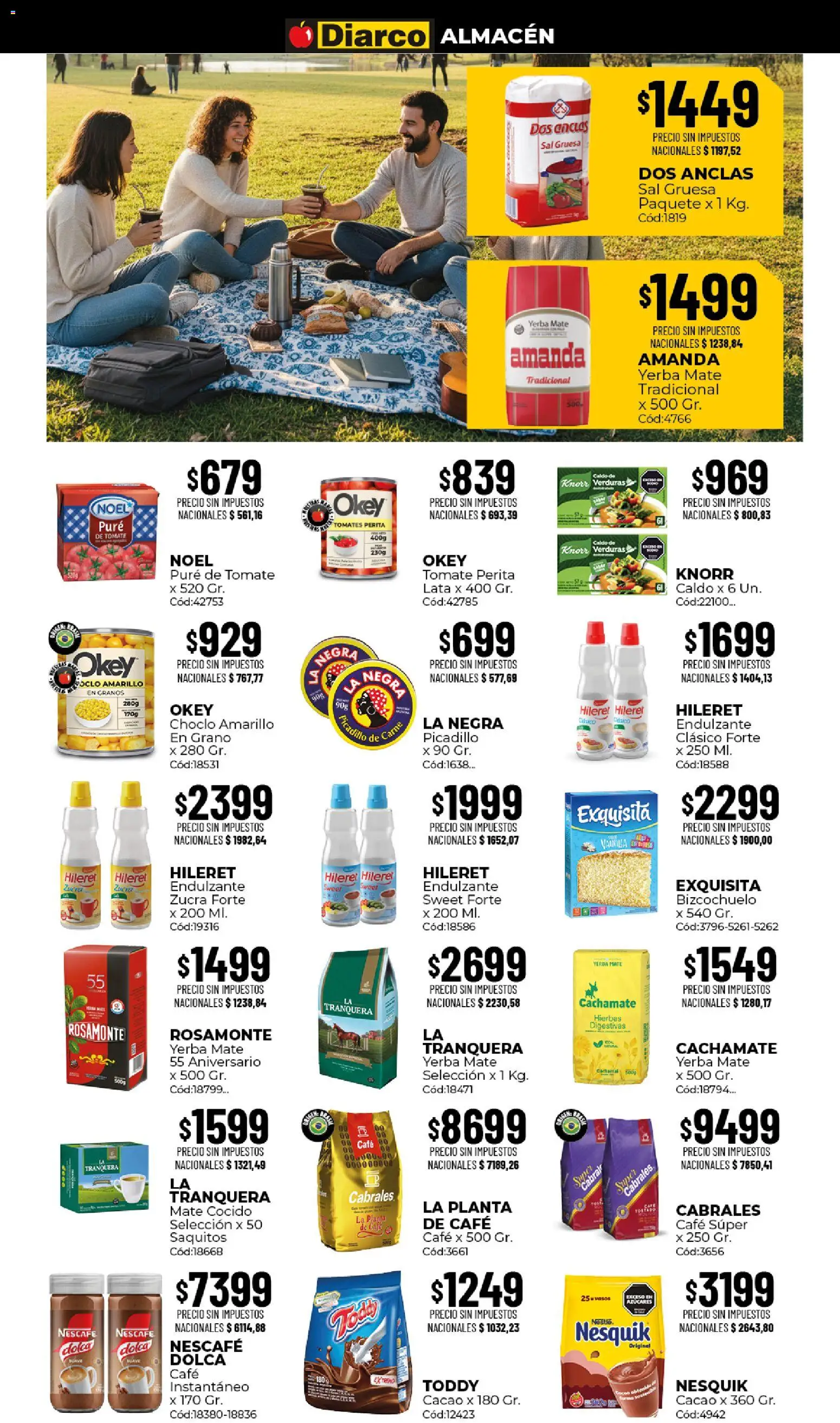 Diarco - Ofertas │ válido desde el 07/09/2026 | Página: 3 | Productos: Hierbas, Mate, Carne, Pure de Tomate