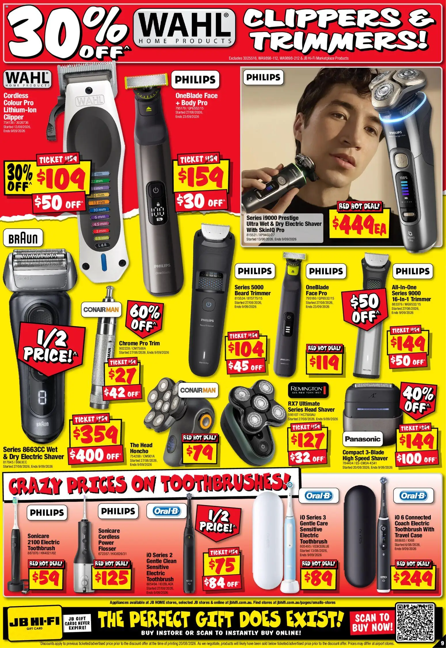 JB Hi-Fi catalogue - valid from 03/09/2026 | Page: 9 | Products: Trimmers, Toothbrush, Case, Electric shaver