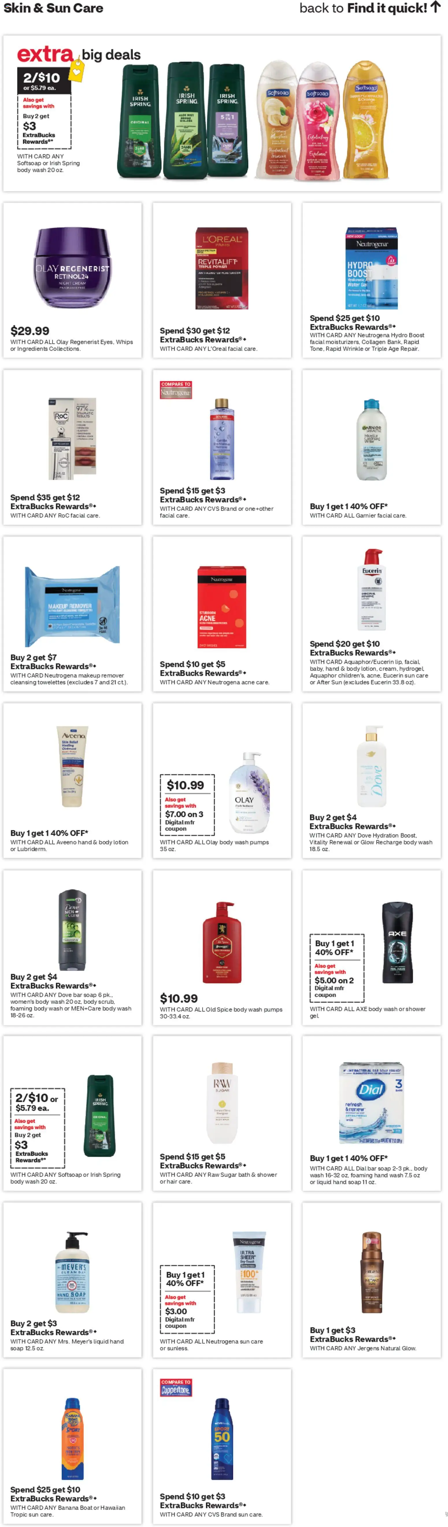 CVS Pharmacy Weekly Ad - WA - valid from 19.04.2026 | Page: 13 | Products: Makeup Remover, Night Cream, Soap, Body Wash