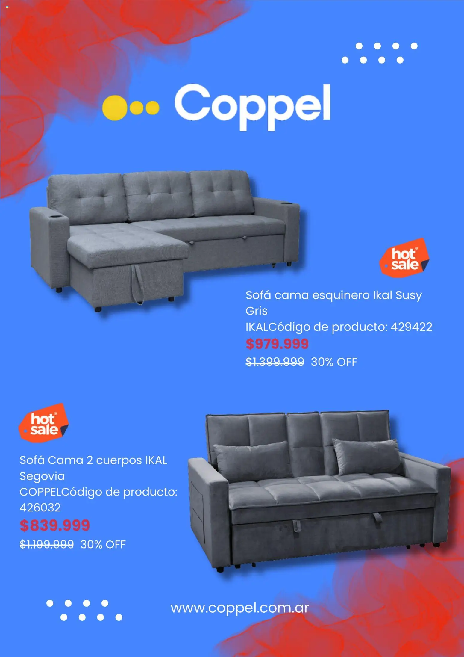 Coppel - Hot Sale │ válido desde el 11.05.2026 | Página: 3 | Productos: Cama, Sofá