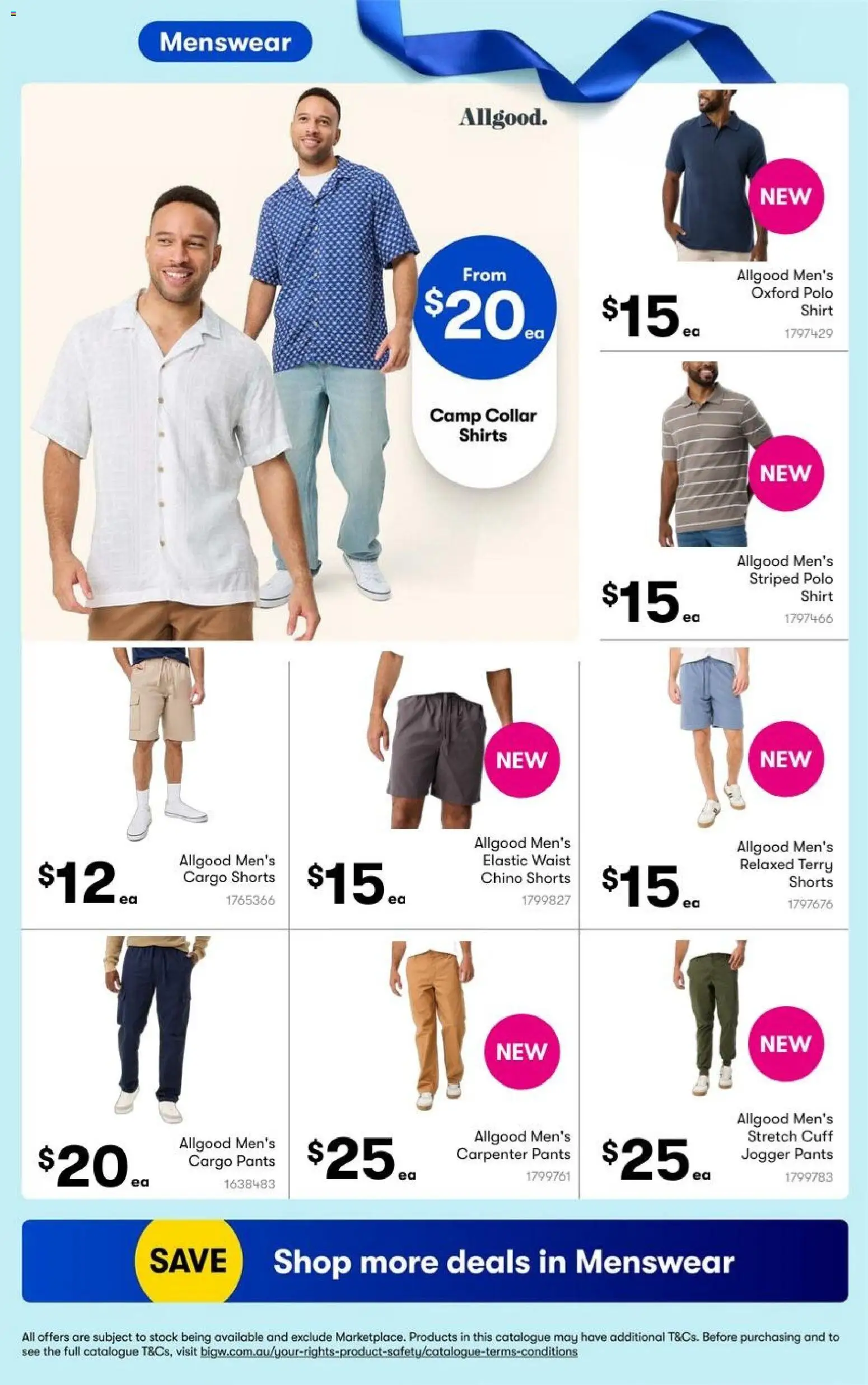 Big W catalogue - valid from 20/08/2026 | Page: 11 | Products: Cargo pants, Terry, Pants, Shorts