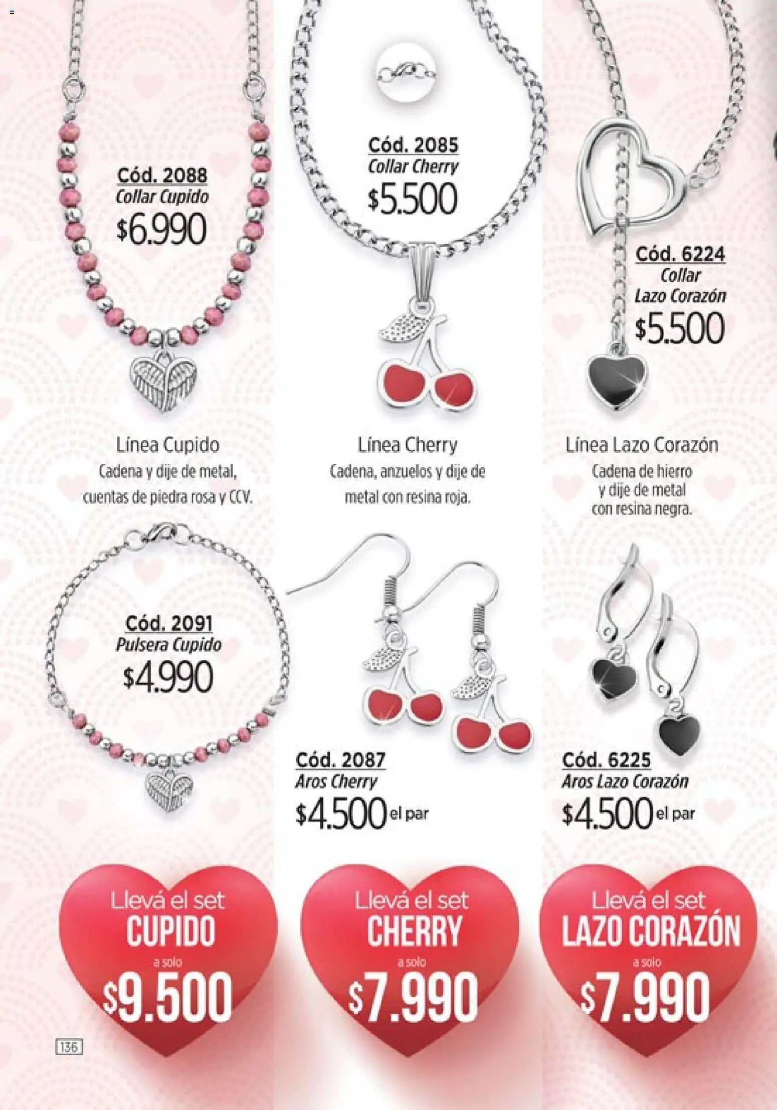 Catálogo Amodil Campaña 2 │ válido desde el 01.02.2026 | Página: 136 | Productos: Pulsera, Collar, Aros, Dije