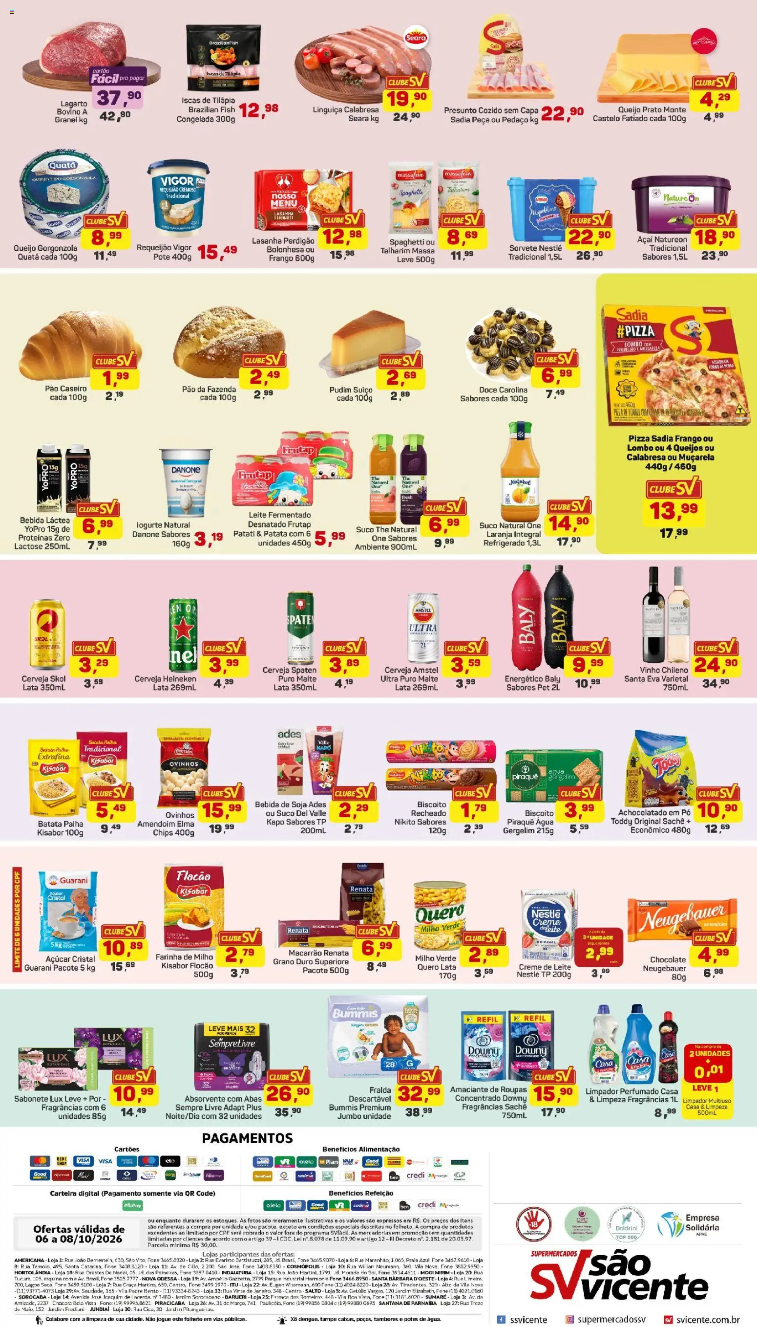 Supermercados São Vicente Folheto - válido de 06/10/2026 | Página: 2