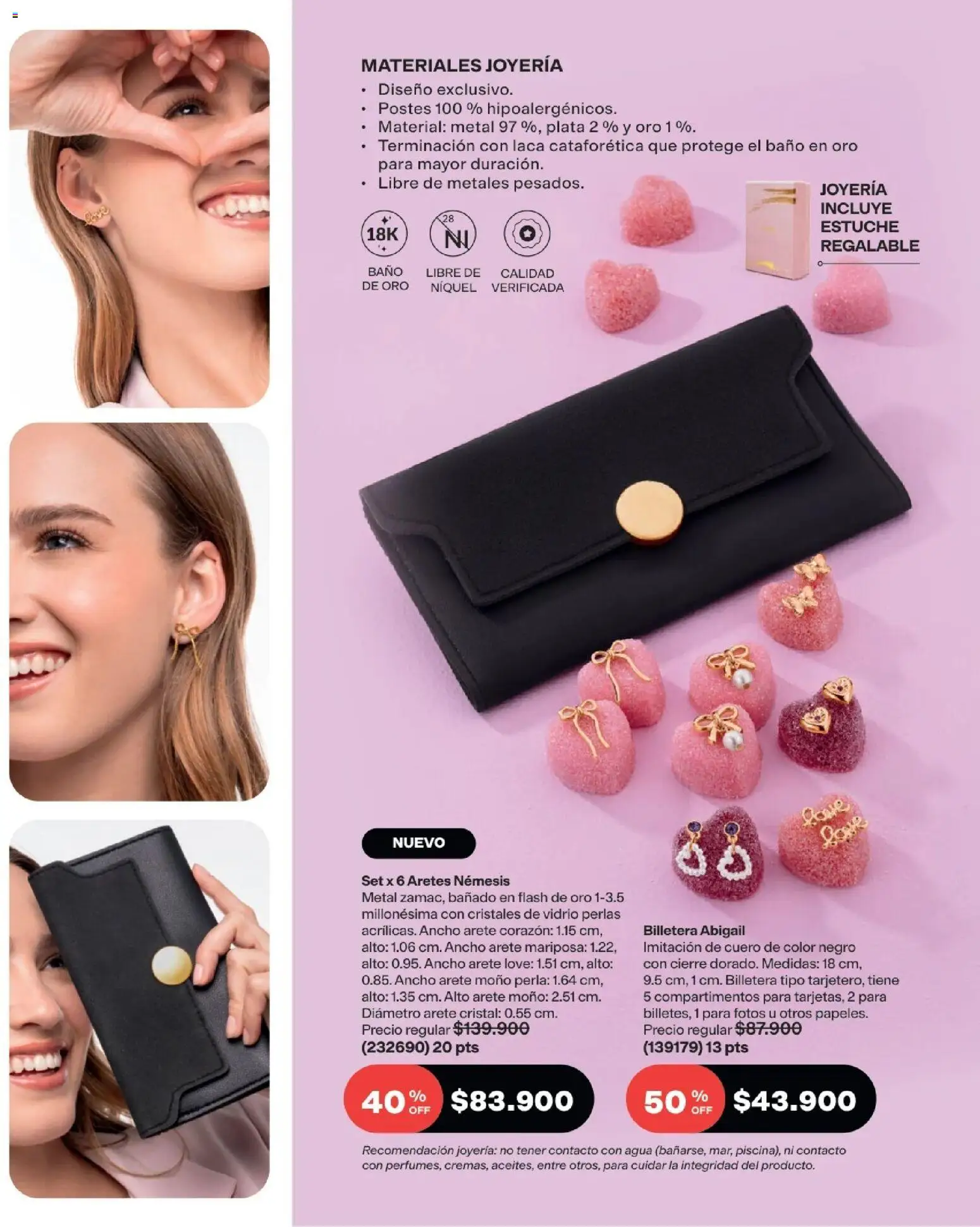 Avon revista - valida desde el 29/07/2026 | Página: 185 | Productos: Agua, Billetera, Aretes, Baño