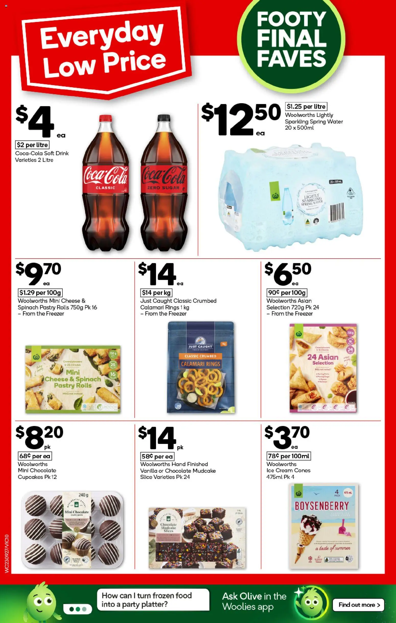 Woolworths catalogue - valid from 23/09/2026 | Page: 10 | Products: Food, Cream, Ice cream, Vanilla
