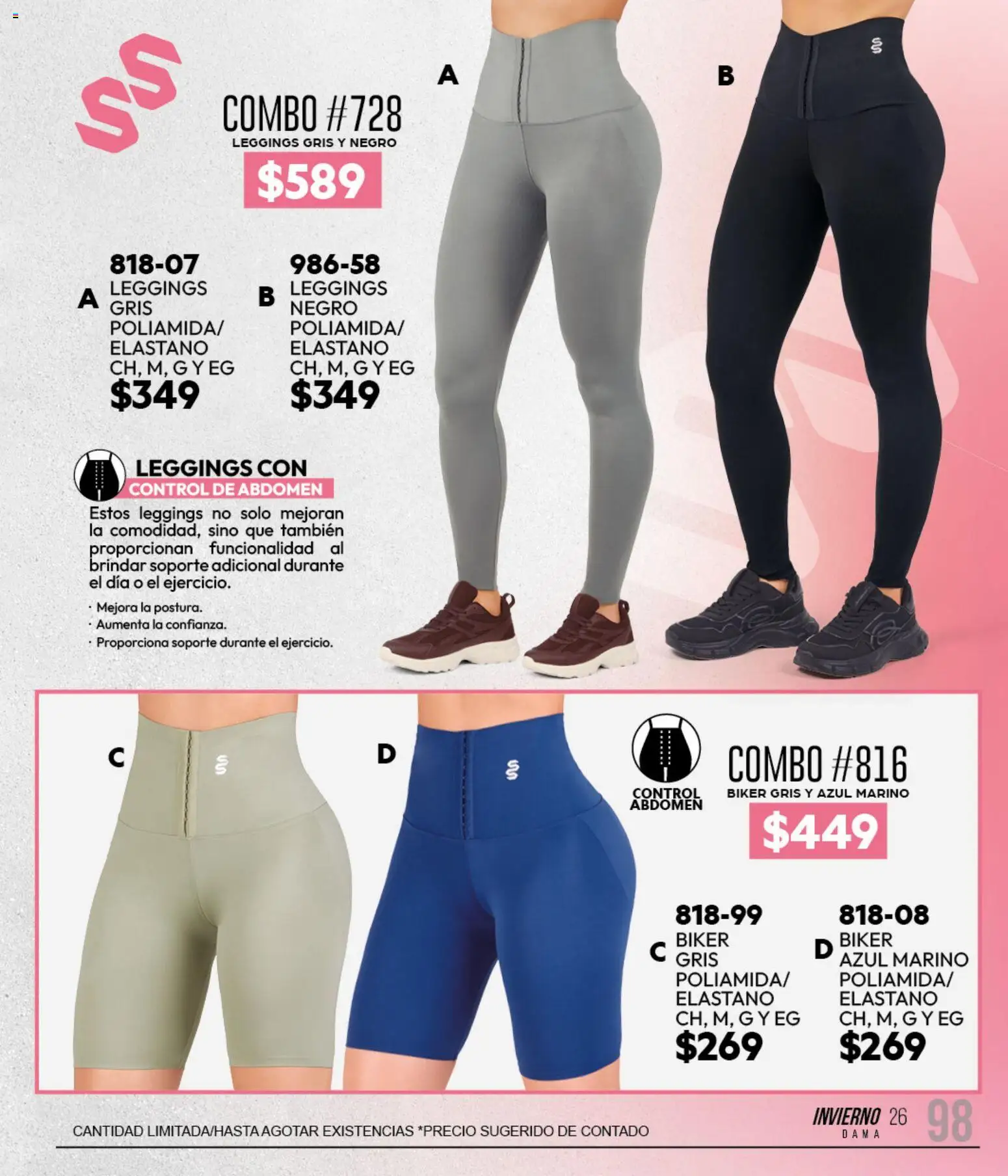 Nuevas ofertas de Cklass válidas en toda la República Mexicana desde el 11/09/2026. ¡Encuentra las mejores ofertas en Cklass catálogo Sportbrands Dama Invierno! | Página: 115 | Productos: Leggings