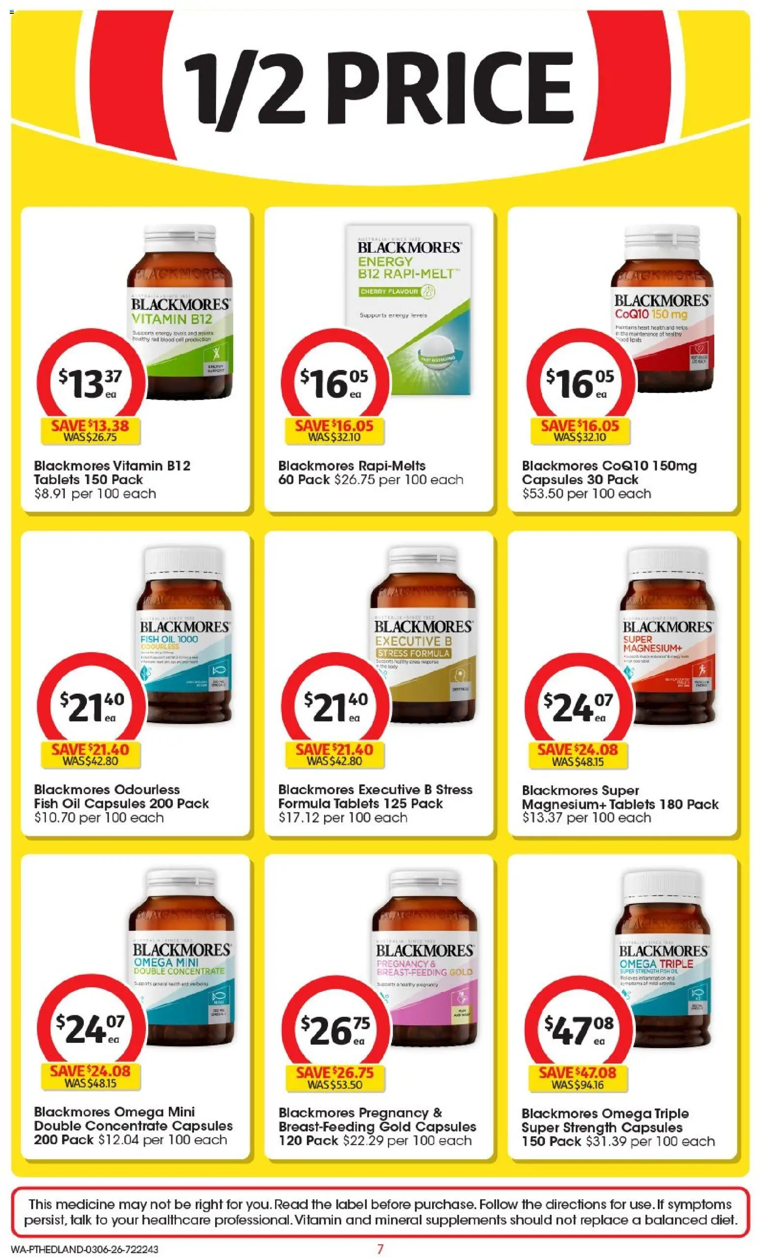 Coles catalogue - valid from 03.06.2026 | Page: 7 | Products: Oil, Fish, Fish oil, Tablets