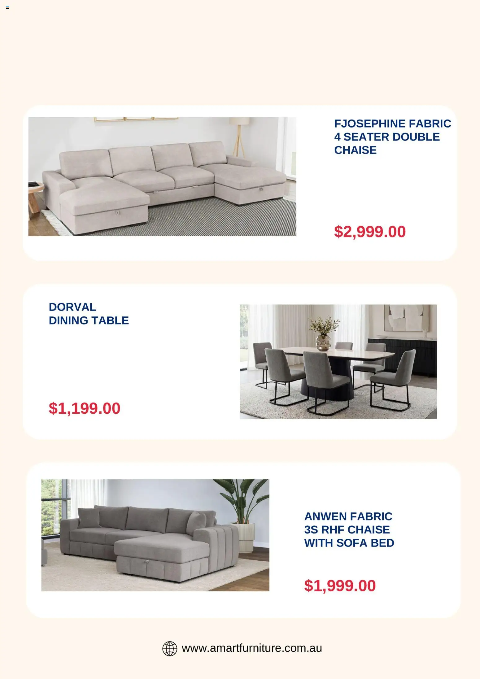 Amart Furniture catalogue - valid from 05.06.2026 | Page: 5 | Products: Sofa, Table, Sofa bed, Bed