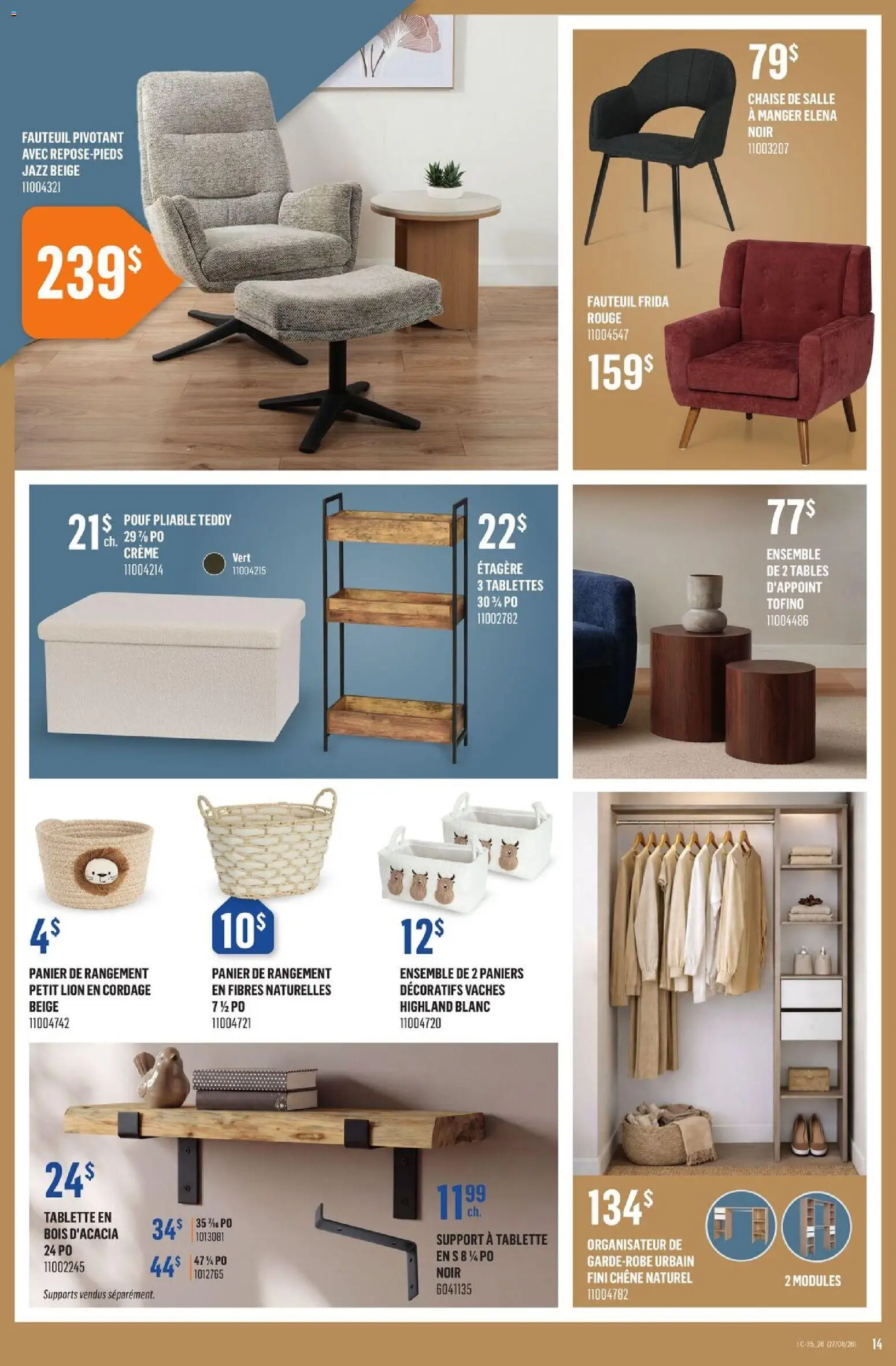 Canac flyer valid from Aug 27, 2026 | Page: 14 | Products: PC