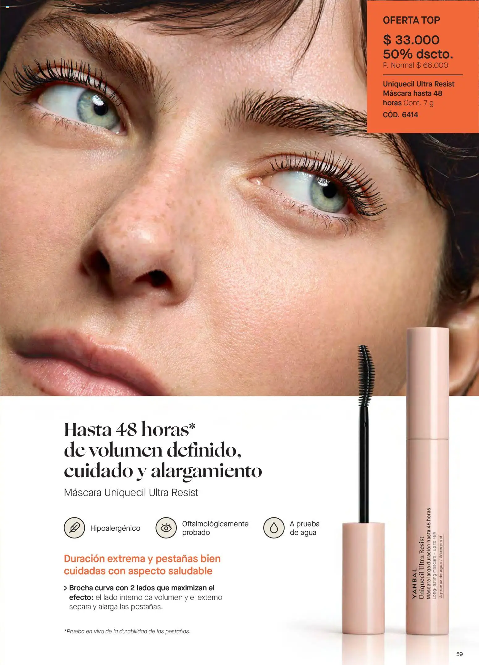 Yanbal revista - valida desde el 15/08/2026 | Página: 59 | Productos: Agua, Brocha, Top, Máscara