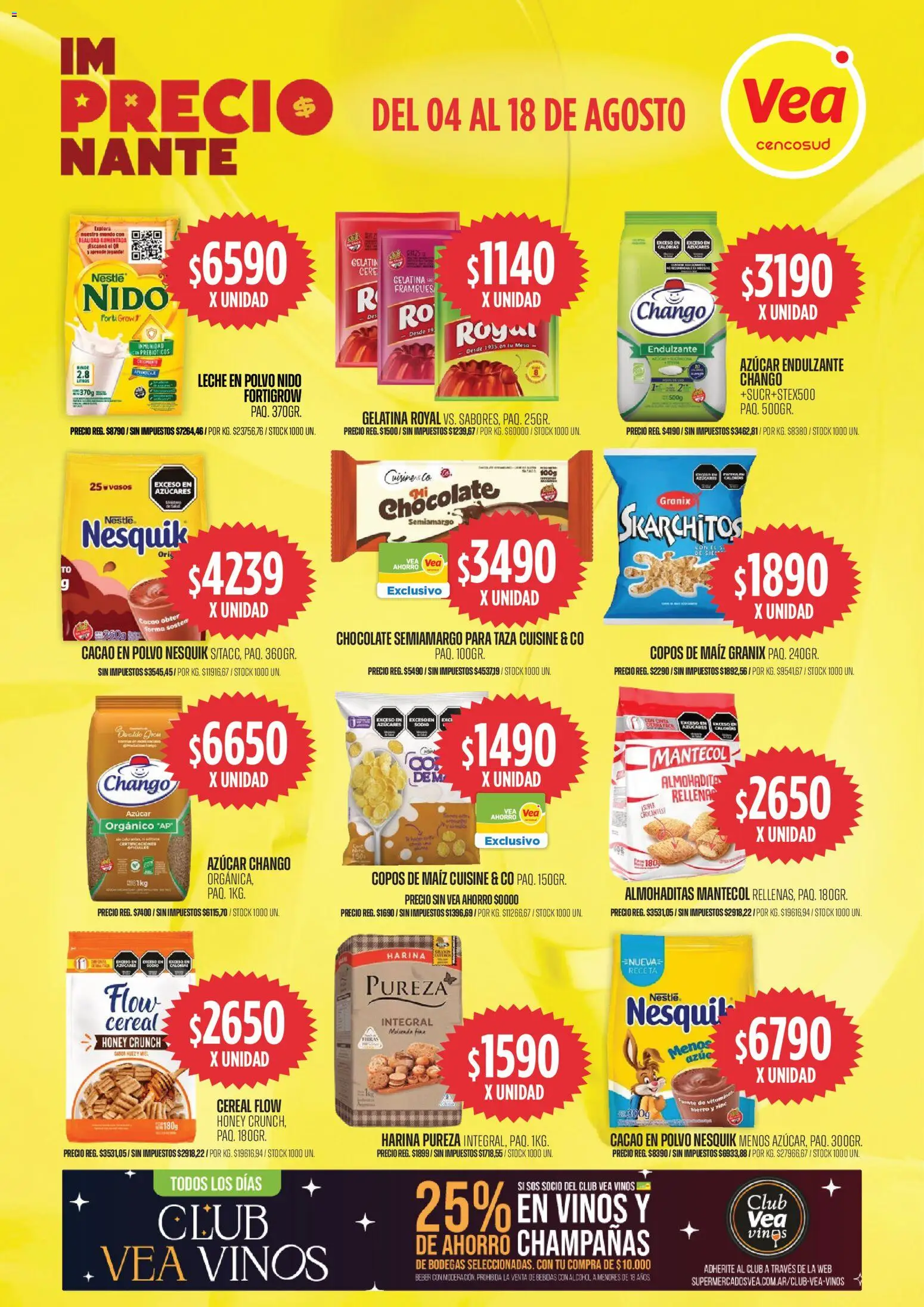 Vea ofertas │ válido desde el 04/08/2026 | Página: 5 | Productos: Leche en polvo, Leche, Cacao, Vasos