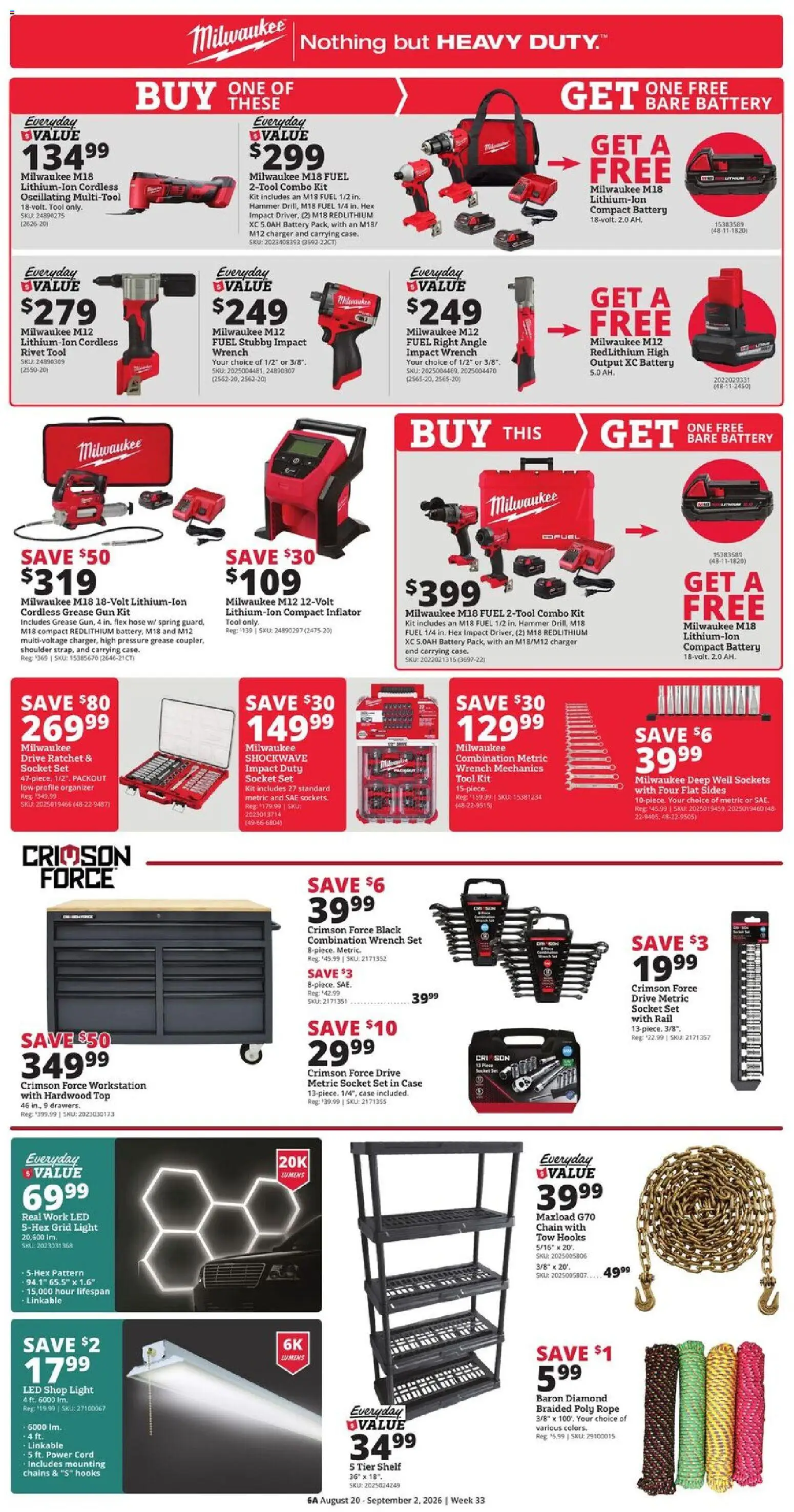 Rural King Weekly Ad - valid from 08/20/2026 | Page: 6 | Products: Shelf, Rivet, Case, Gun