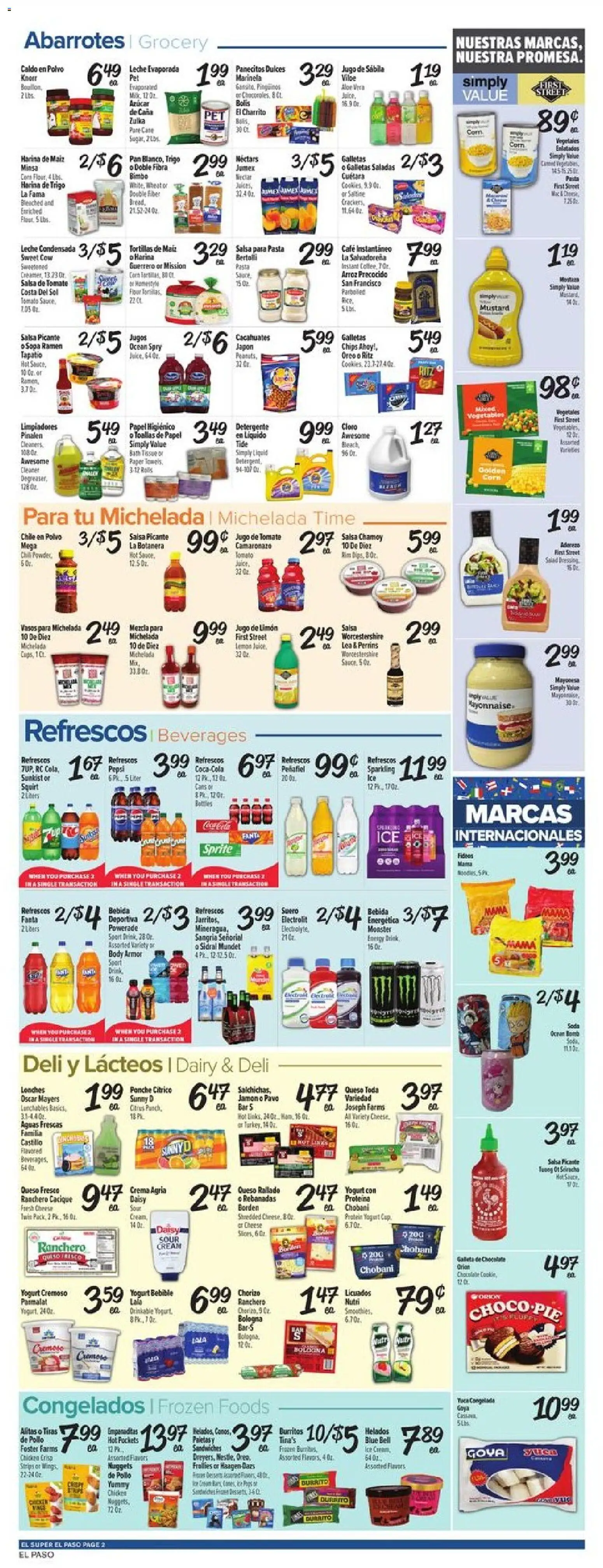 El Super Weekly Ad - TX - valid from 17.06.2026 | Page: 2 | Products: Cheese, Coffee, Chips, Case