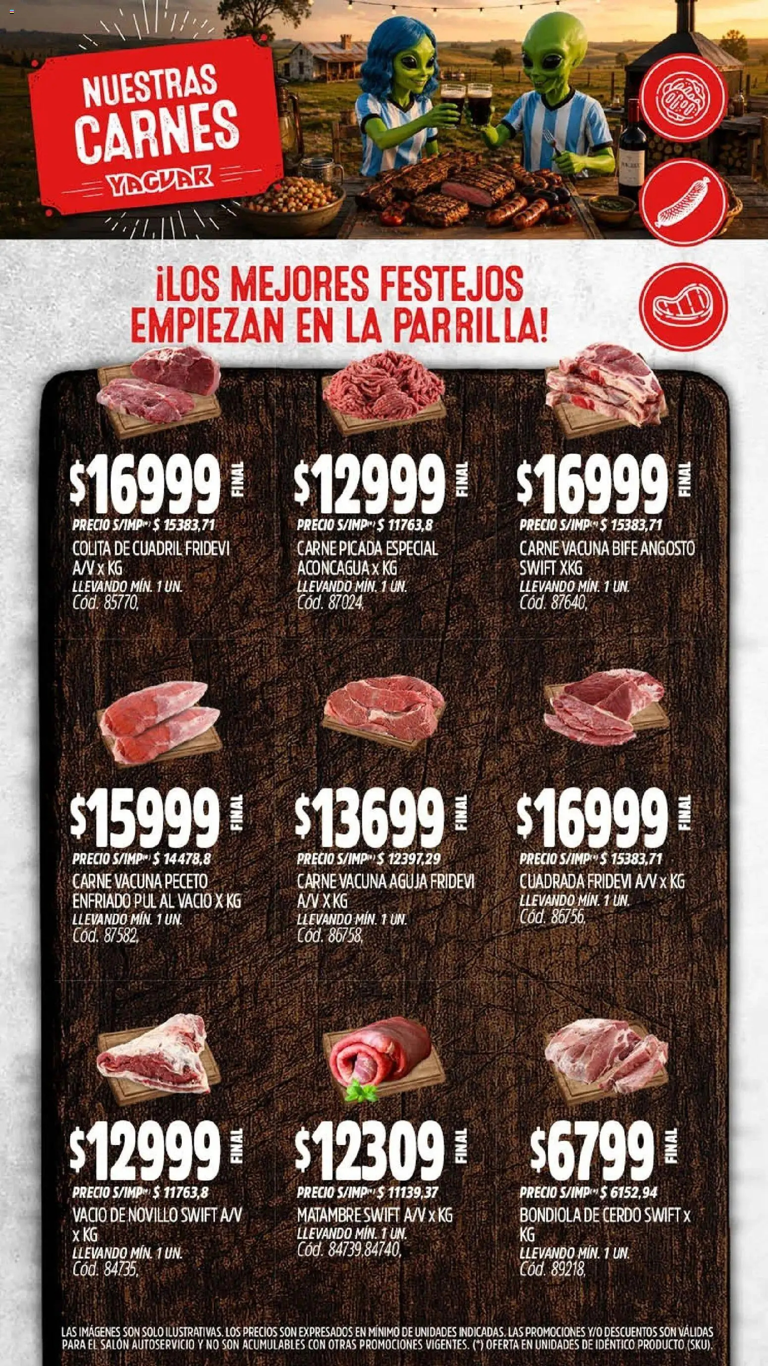Yaguar - Oferta Semanal Neuquen │ válido desde el 06/07/2026 | Página: 6 | Productos: Parrilla, Cerdo
