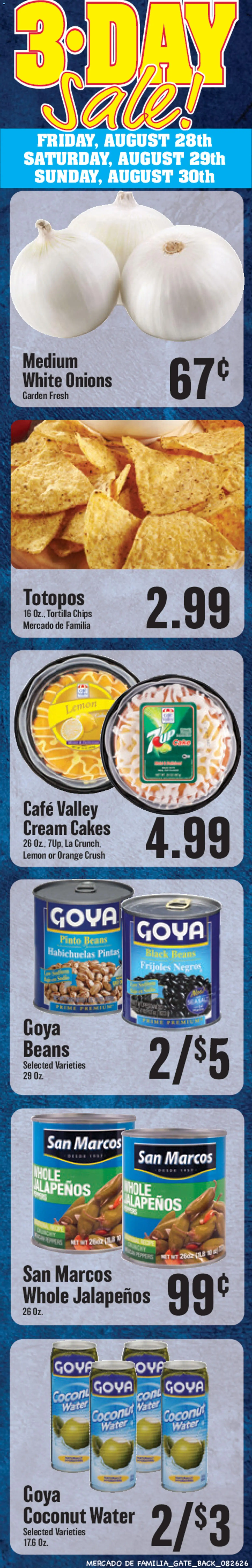 Market Basket Mercado de Familia Weekly Ad - valid from 08/26/2026 | Page: 2 | Products: Chips, Tortilla chips, Coconut, Beans
