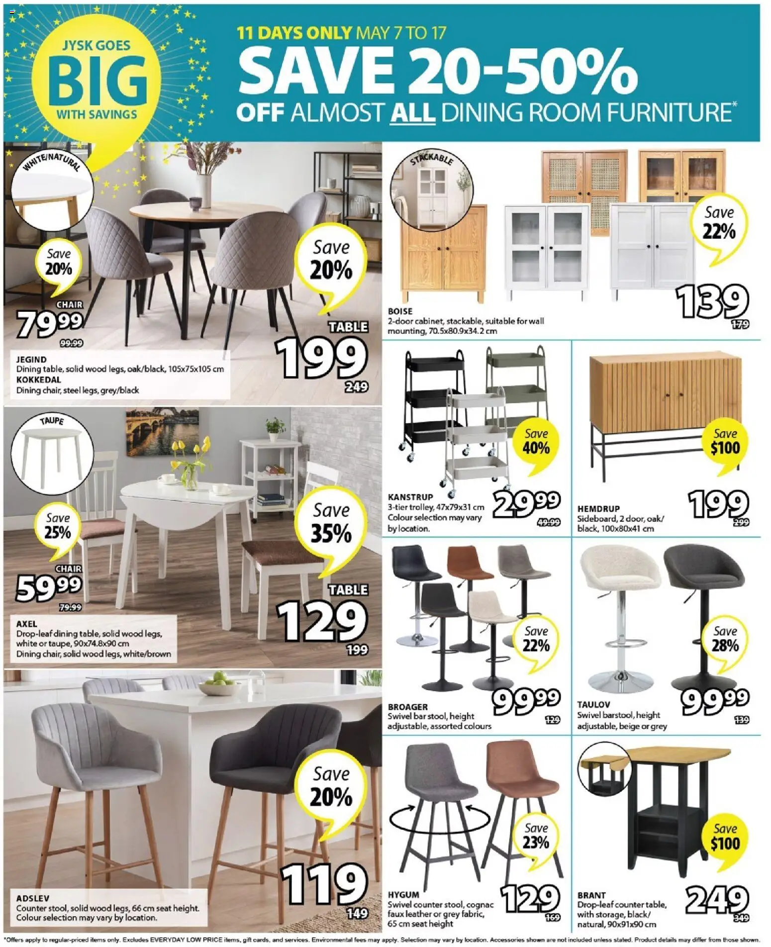 JYSK flyer valid from 07.05.2026 | Page: 14 | Products: Table, Chair