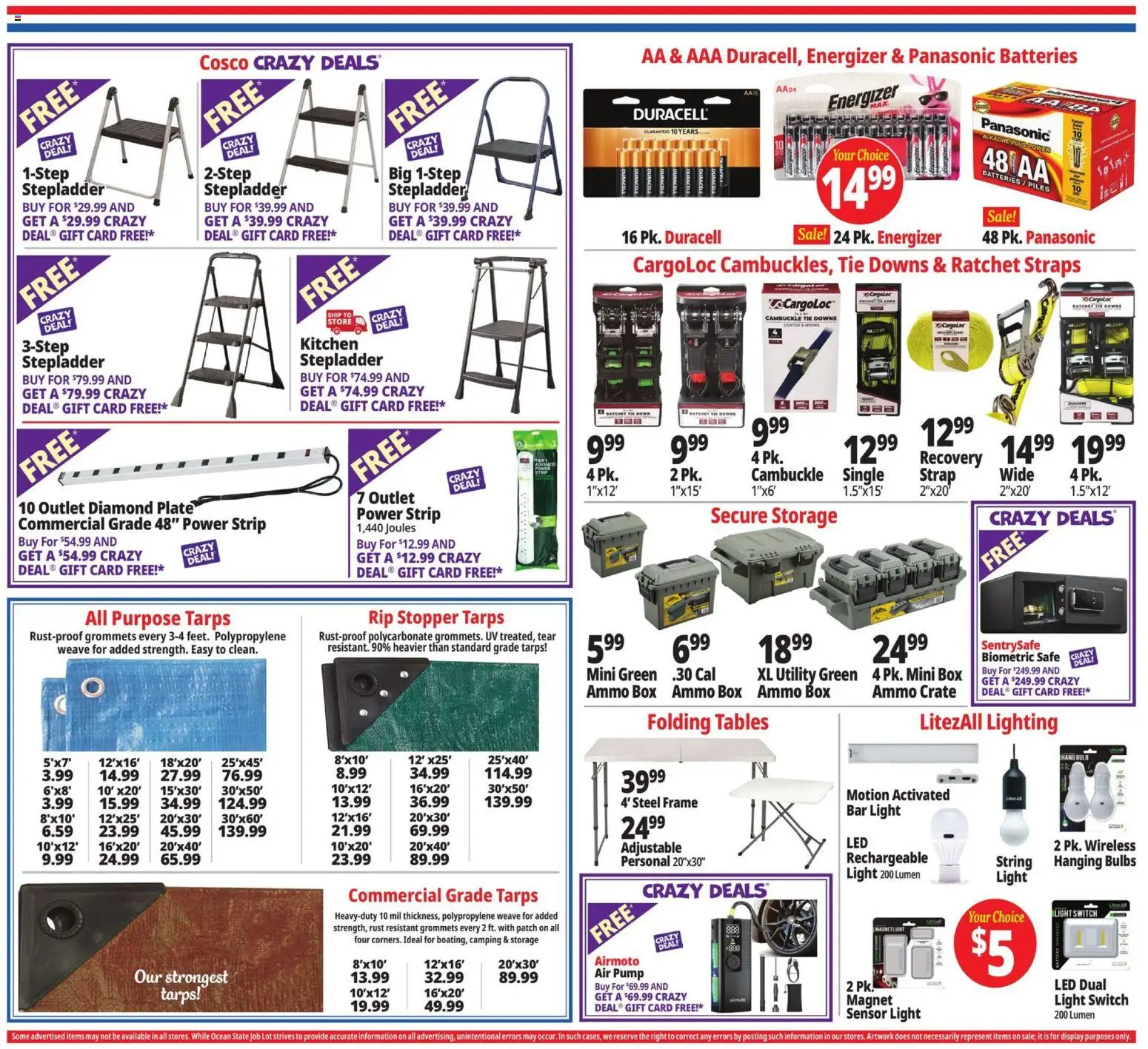 Ocean State Job Lot Weekly Ad - MA - valid from 06/25/2026 | Page: 18 | Products: Safe, Pump, Ratchet, Ammo