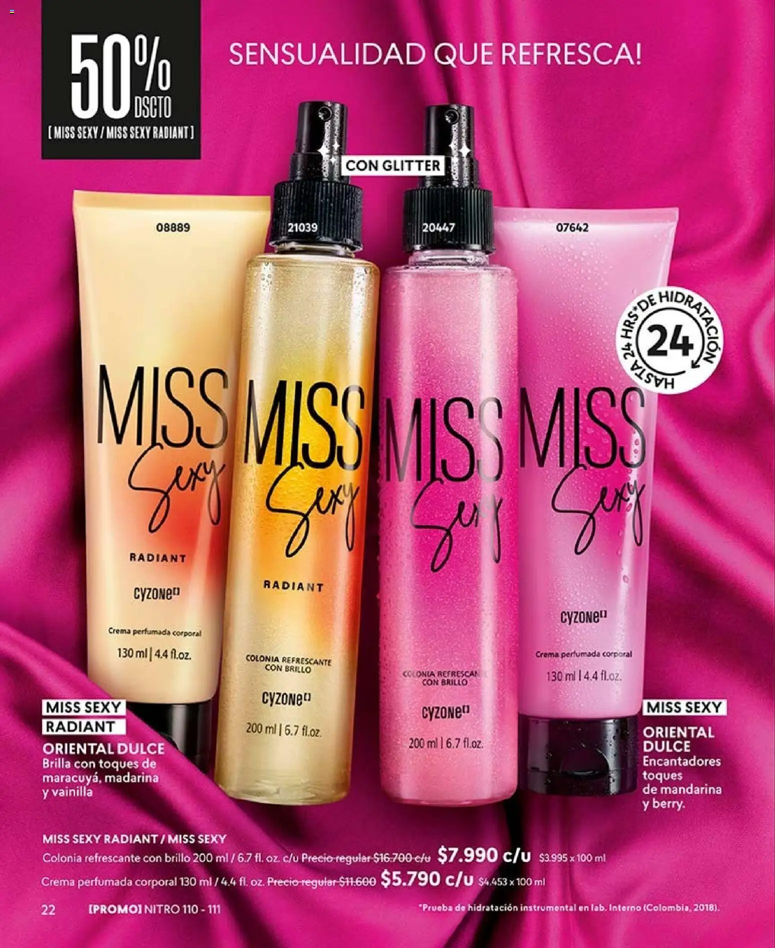 Catálogo CyZone Campaña 14 │ válido desde el 16.08.2026 | Página: 22 | Productos: Brillo, Glitter, Vainilla, Crema