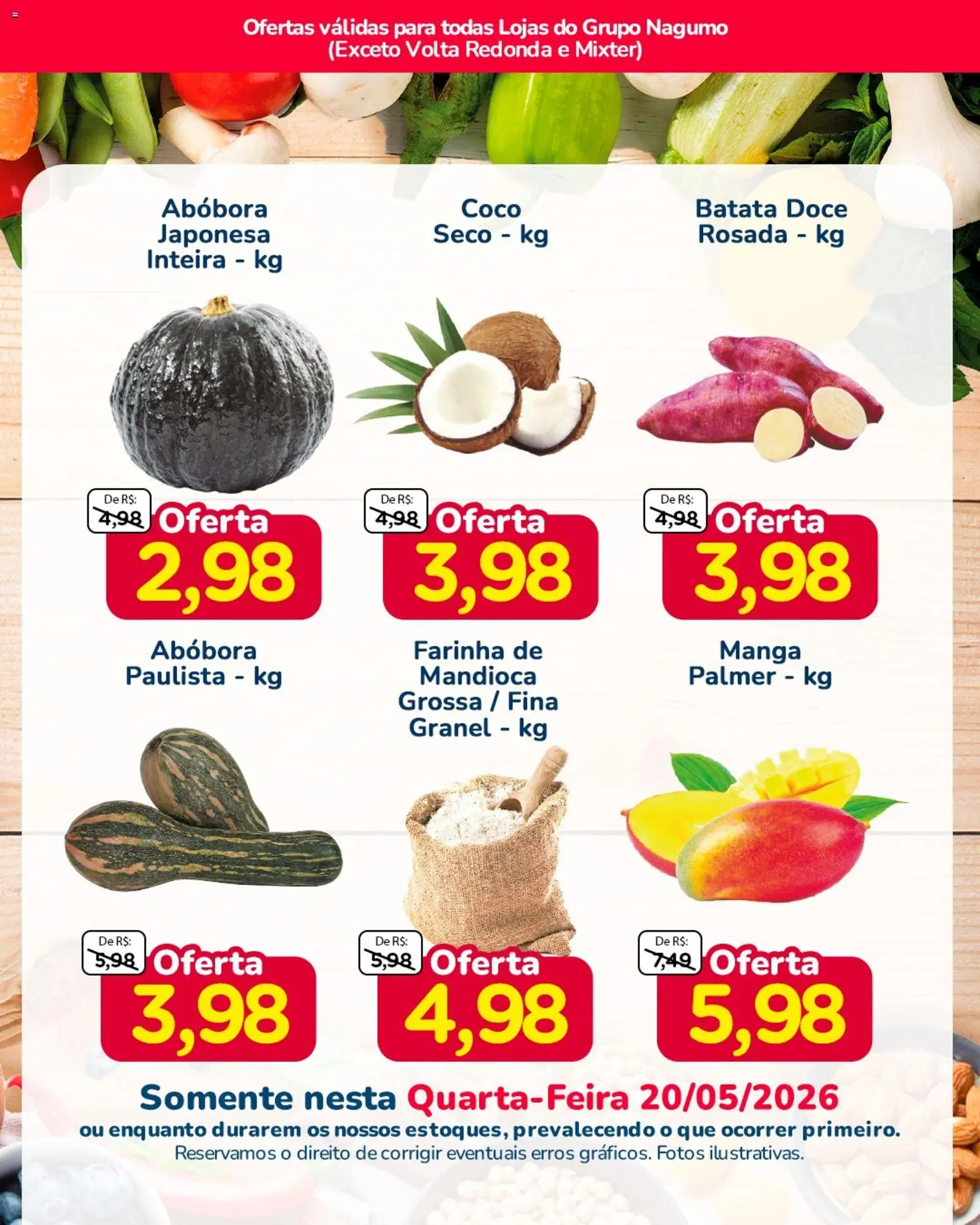Nagumo Folheto - válido de 20.05.2026 | Página: 2 | Produtos: Coco, Abóbora, Mandioca, Batata