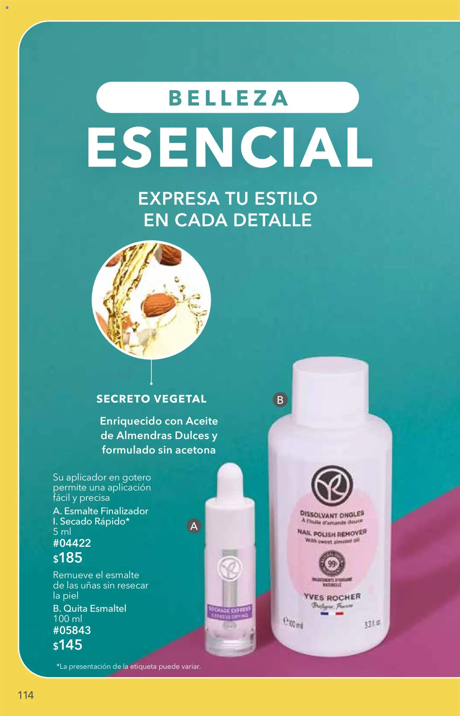 Nuevas ofertas de Yves Rocher válidas en toda la República Mexicana desde el 25/08/2026. ¡Encuentra las mejores ofertas en Yves Rocher campaña 12 2026! | Página: 116 | Productos: Almendras, Aceite, Dulces
