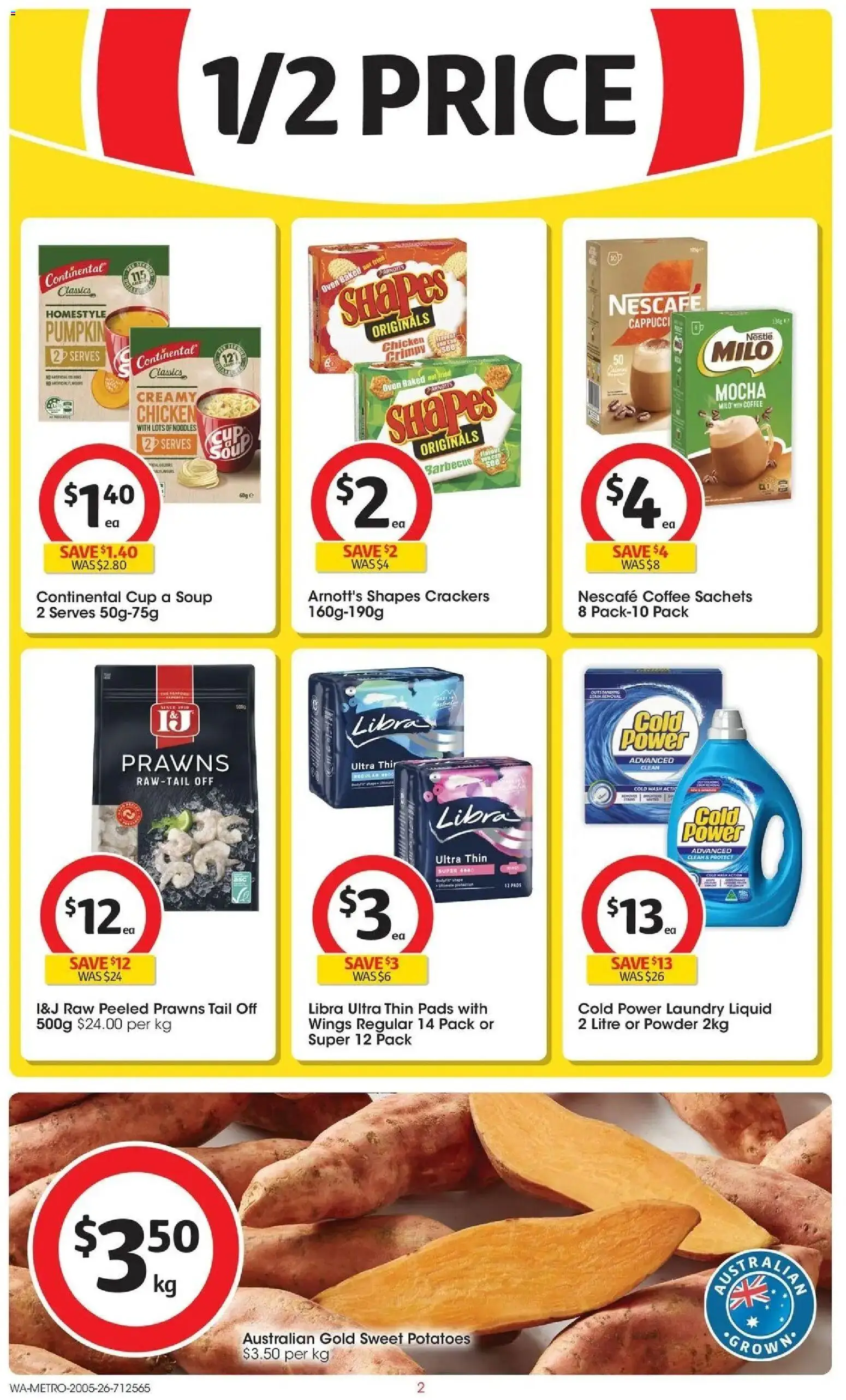 Coles catalogue - valid from 19.05.2026 | Page: 2 | Products: Coffee, Chicken, Prawns, Soup