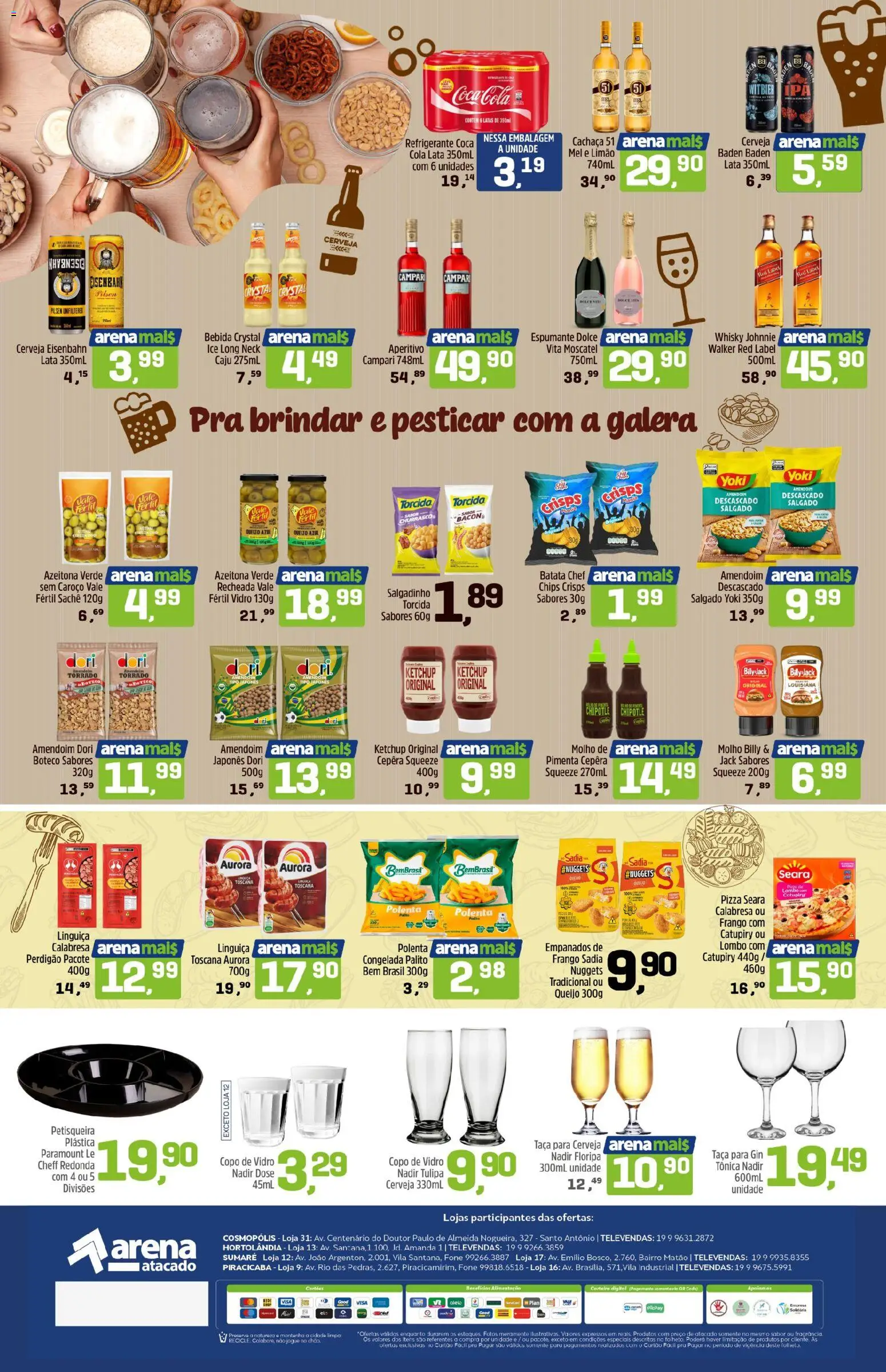 Arena Atacado Folheto - válido de 16/09/2026 | Página: 2 | Produtos: Cachaça, Whisky, Lombo, Bacon