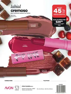 Vista previa de AVON campaña 12 2026, nuevo folleto de la tienda, válido en México a partir del 20/08/2026 | Página: 169 | Productos: Chocolate, Teléfono, Lápiz labial
