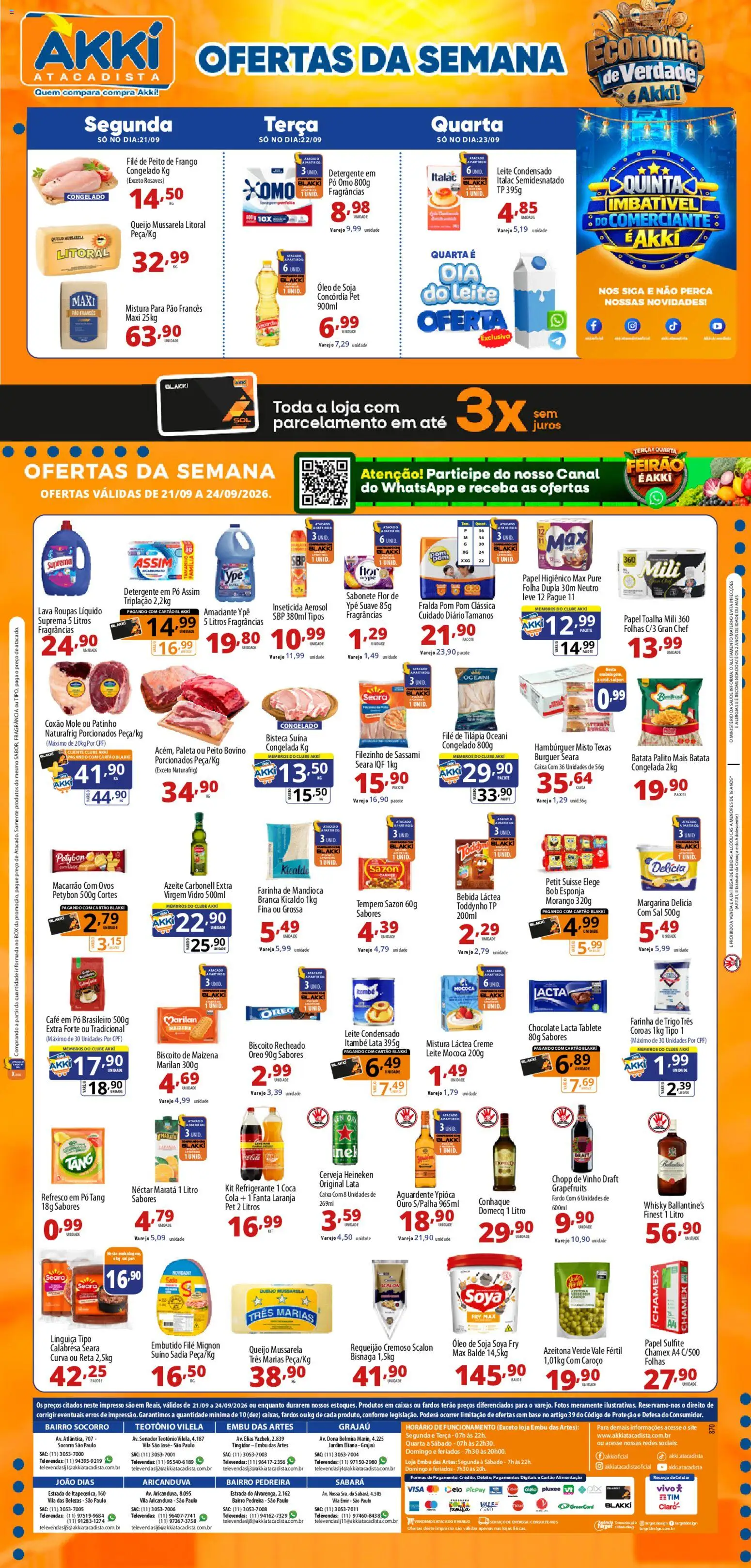 Akki Atacadista Folheto - válido de 21/09/2026 | Página: 1
