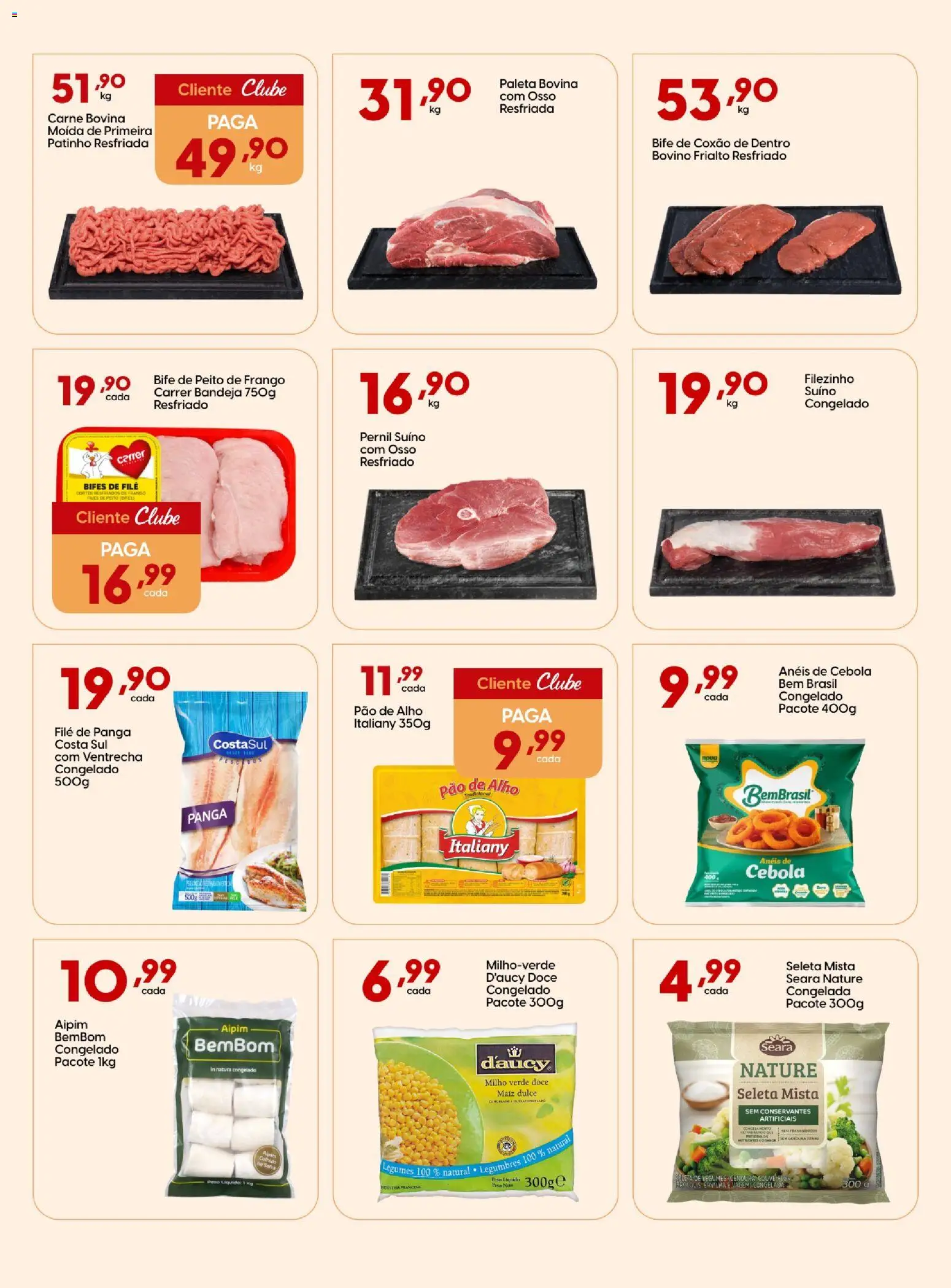 Rissul Folheto - válido de 14.05.2026 | Página: 10 | Produtos: Cebola, Milho verde, Carne, Peito de frango