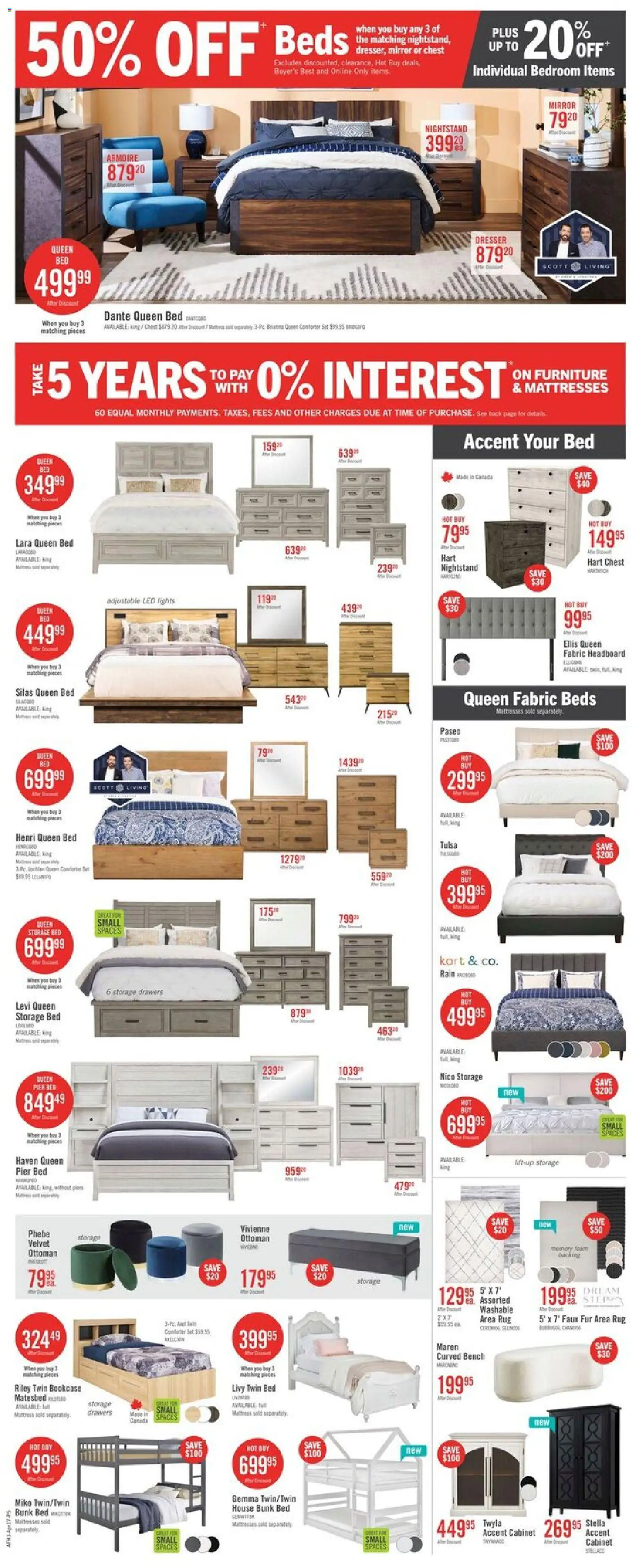 The Brick flyer valid from 17.04.2026 | Page: 7 | Products: Bed, Mattress, Cabinet, Mirror