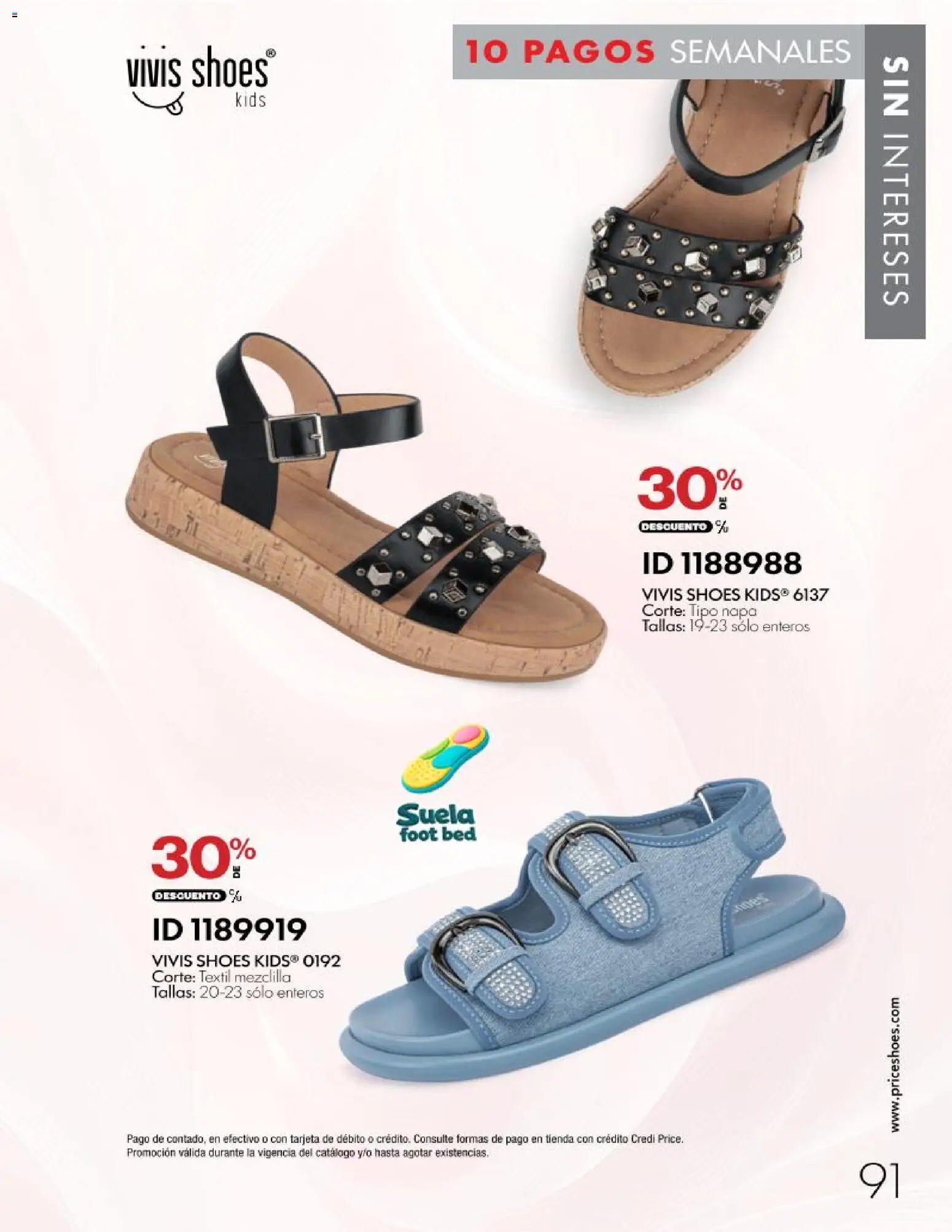 Nuevas ofertas de Price Shoes válidas en toda la República Mexicana desde el 28/10/2026. ¡Encuentra las mejores ofertas en Price Shoes catálogo 10 pagos sin intereses! | Página: 91