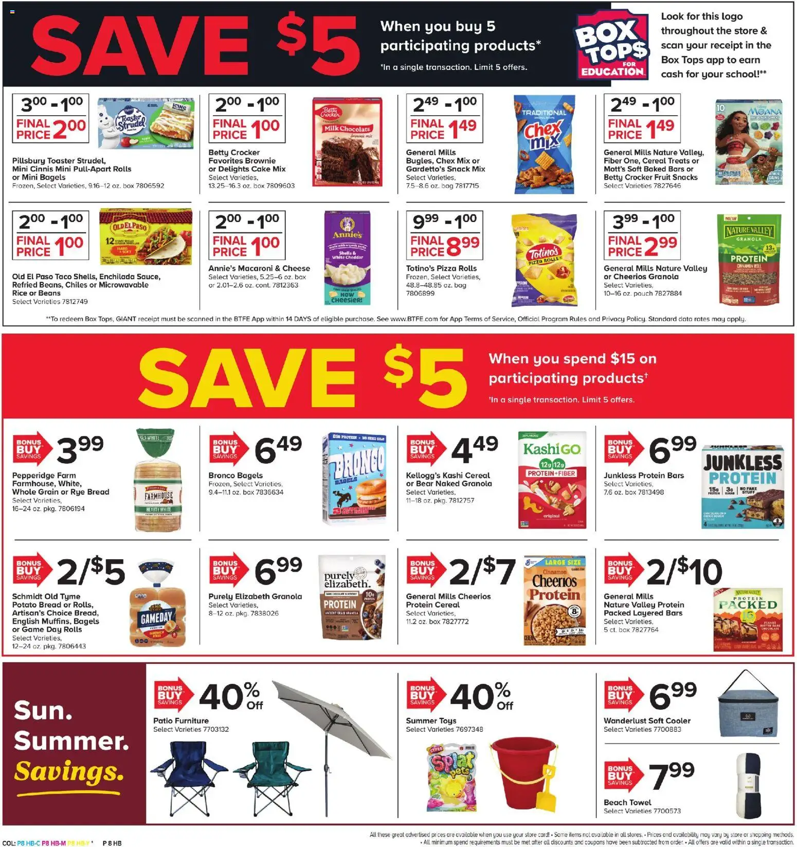 Giant Weekly Ad - valid from 07/31/2026 | Page: 6 | Products: Cheese, Chocolate, Snacks, Toys